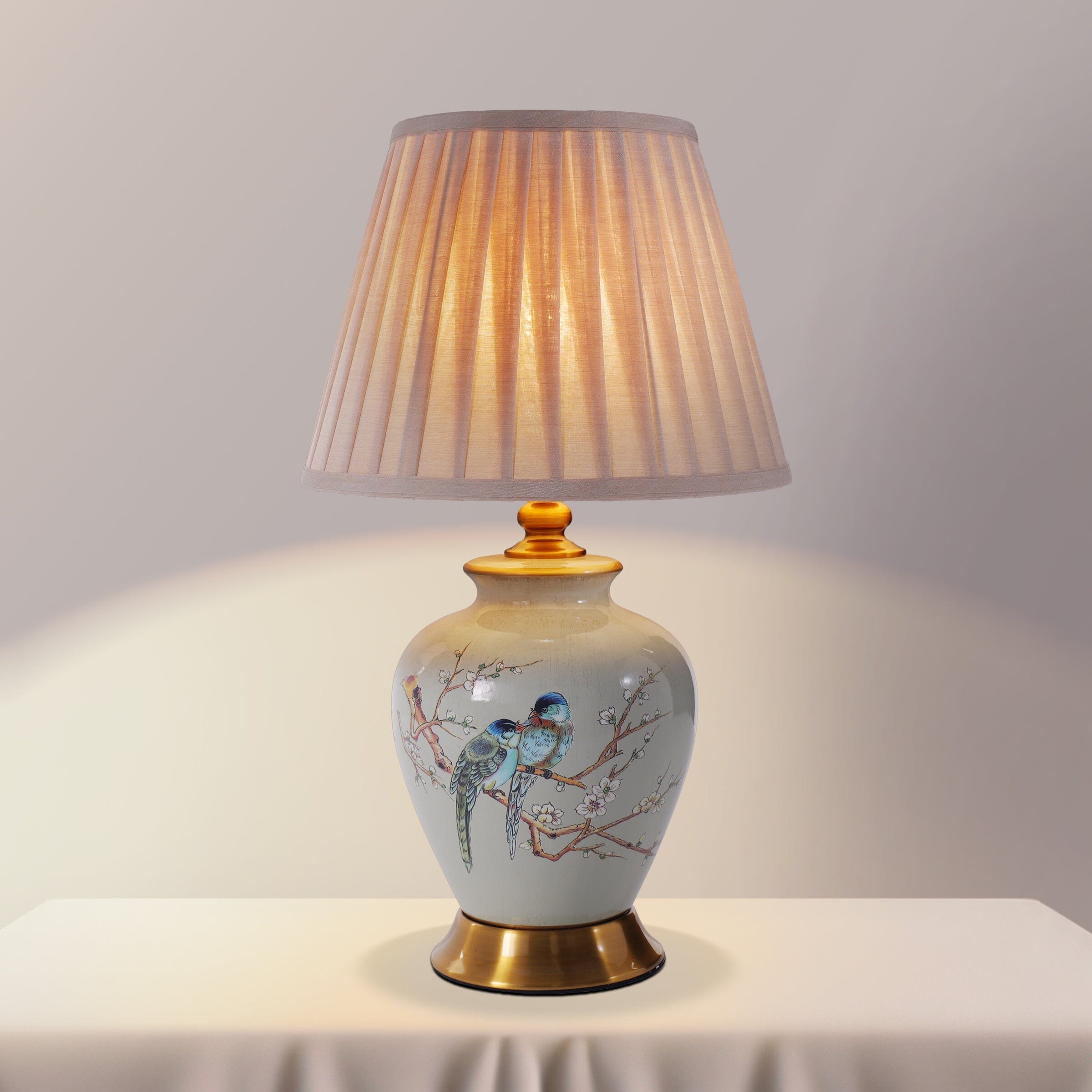 Lightsin Chinoiserie Hand-Painted Ceramic Table Lamp Collection Lightsin UK 