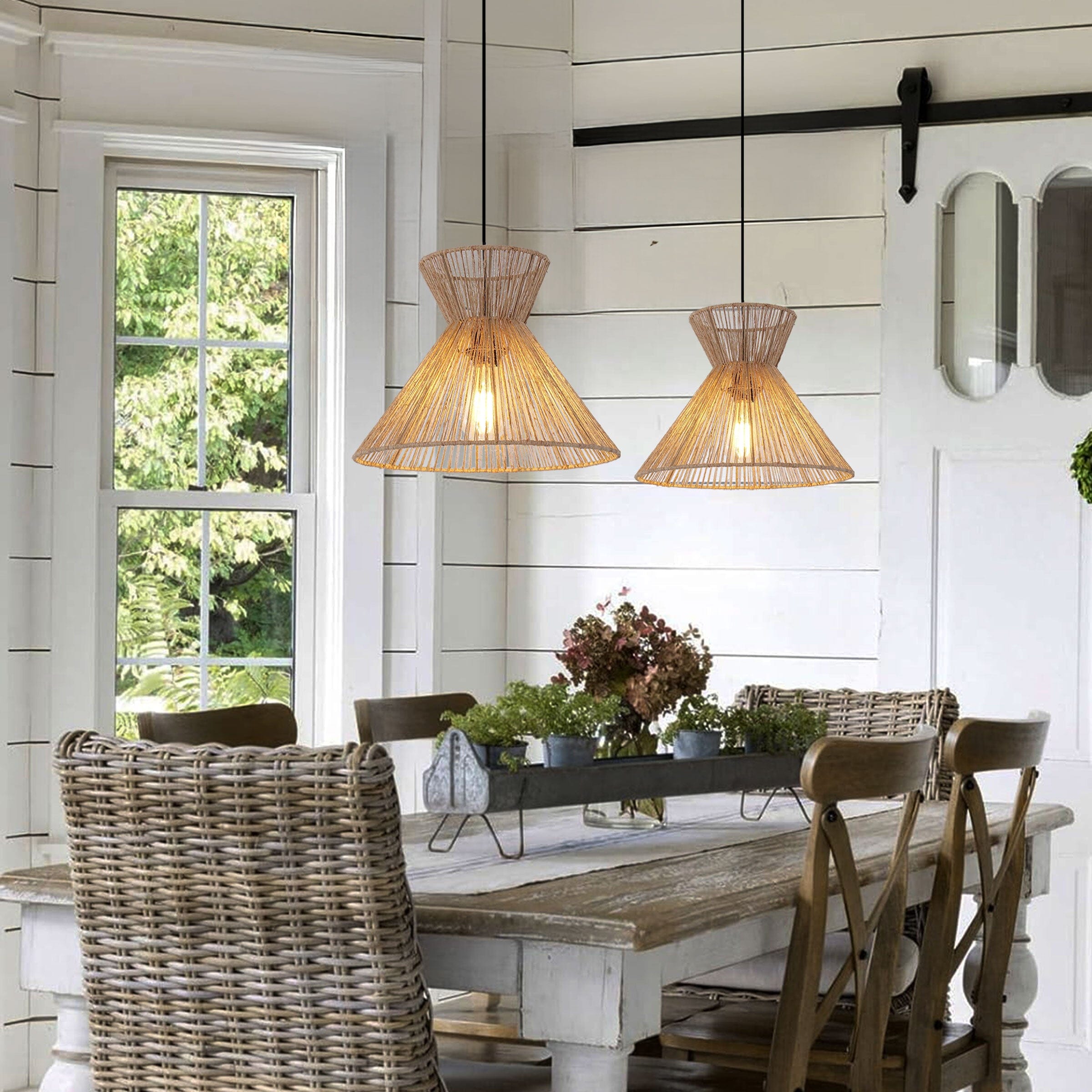 Lightsin Handcrafted Paper Rope Pendant Light for Cozy Living Spaces Lightsin UK 