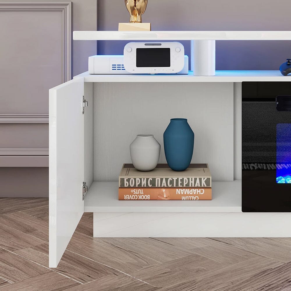 70 inch Elegant and Functional Electric Fireplace TV Stand with Modern Features Living and Home 
