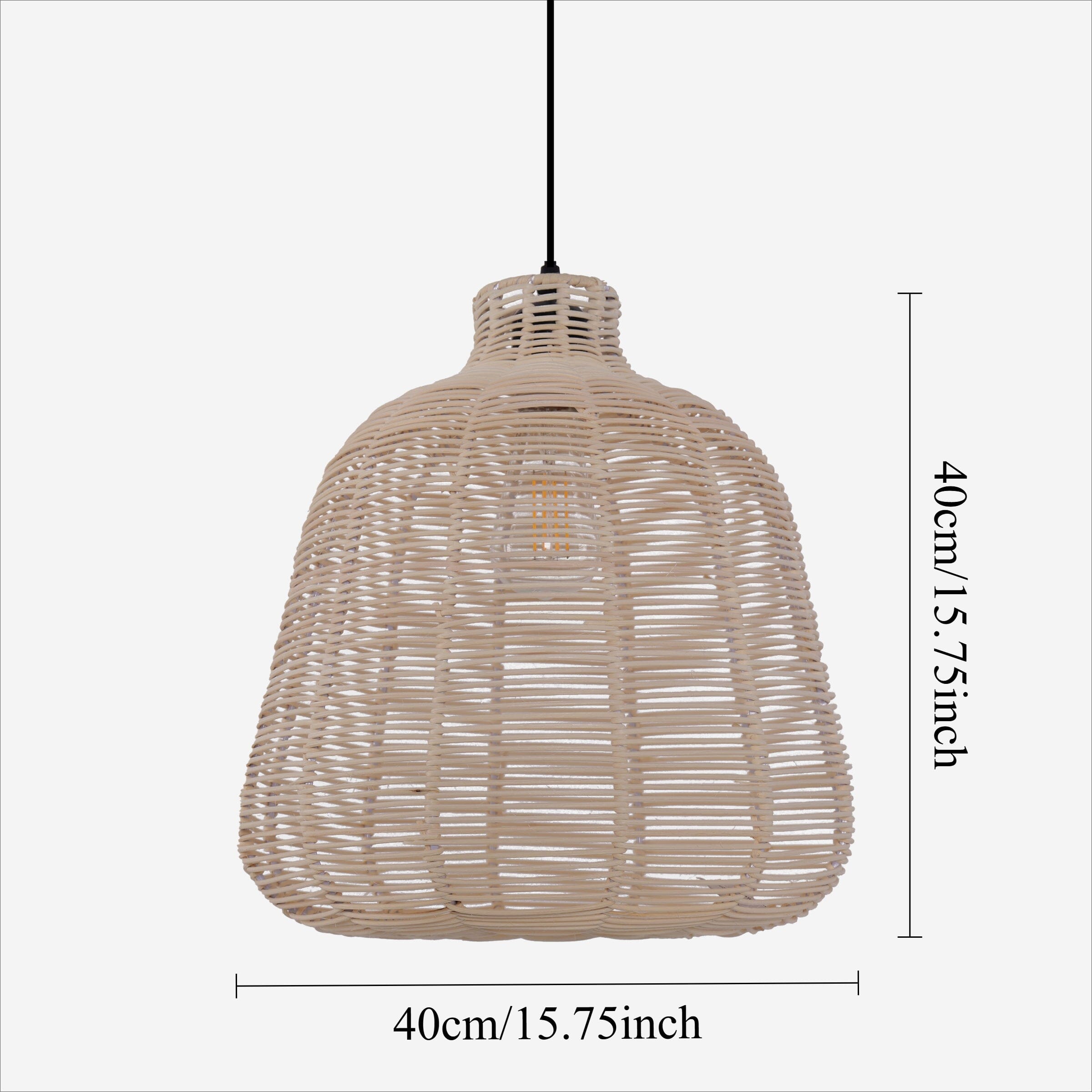 Lightsin Natural Rattan Woven Pendant Light for Warm Ambient Lighting Lightsin UK 