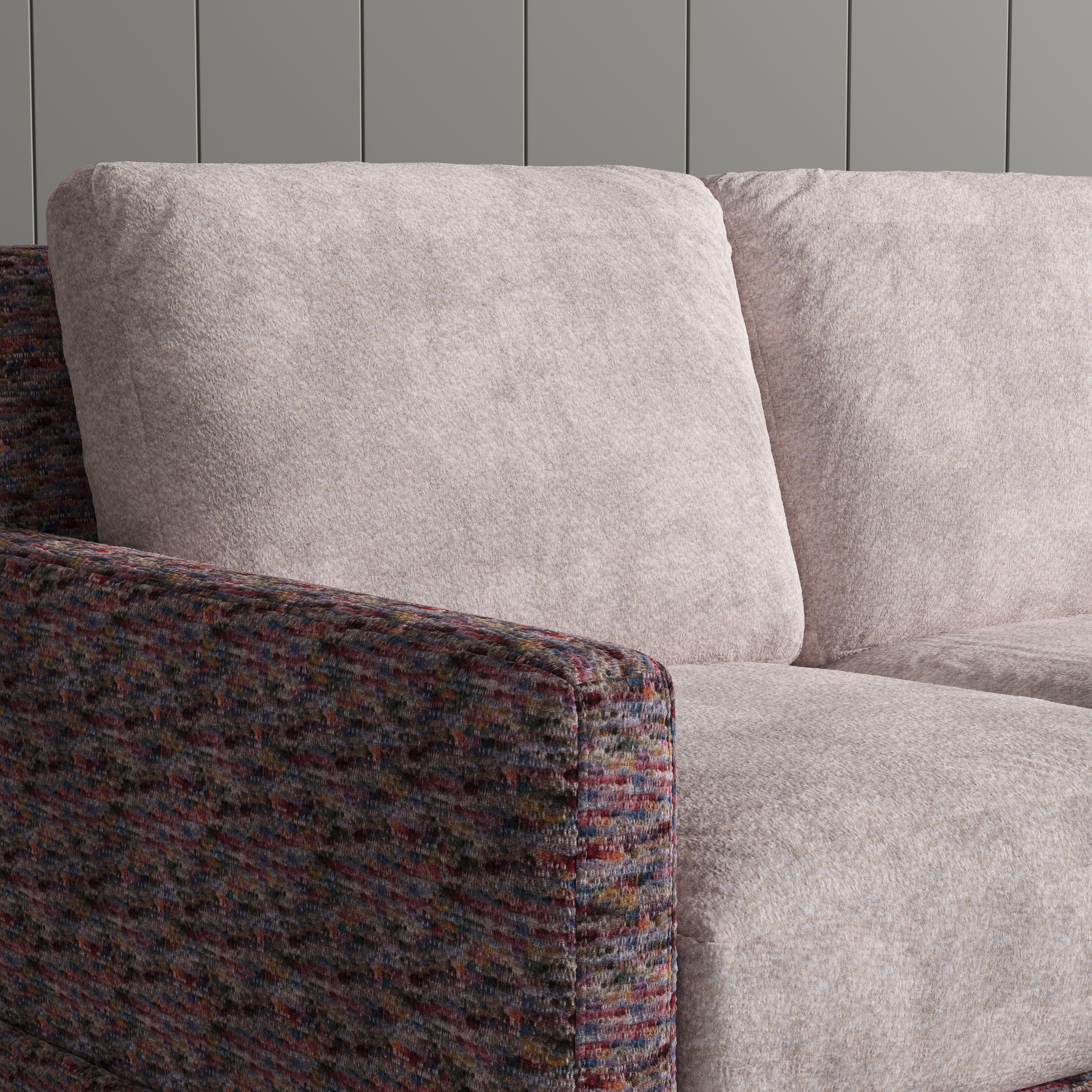 Cottonfy Country Check Sofa with Removable Skirted Covers Living and Home 