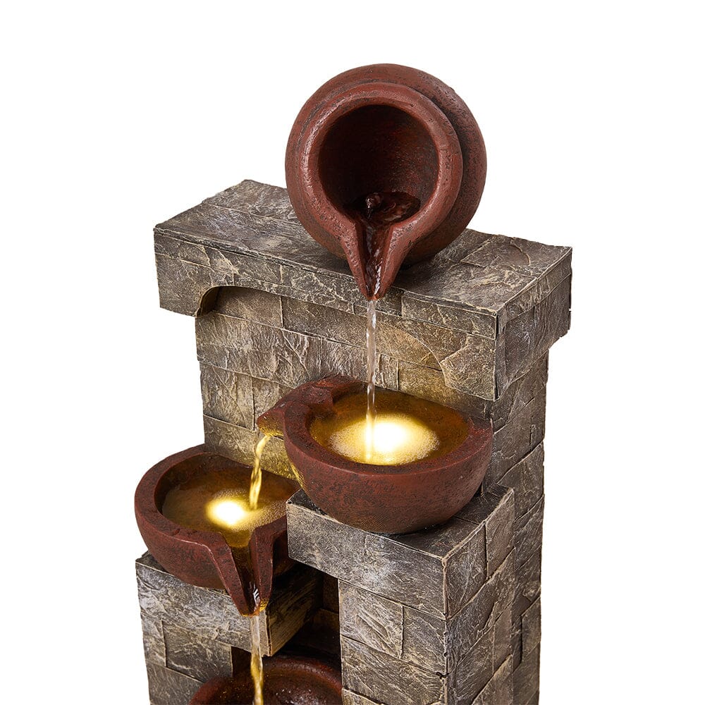 Outdoor Garden Water Feature with 2.4W Solar Water Pump Living and Home 