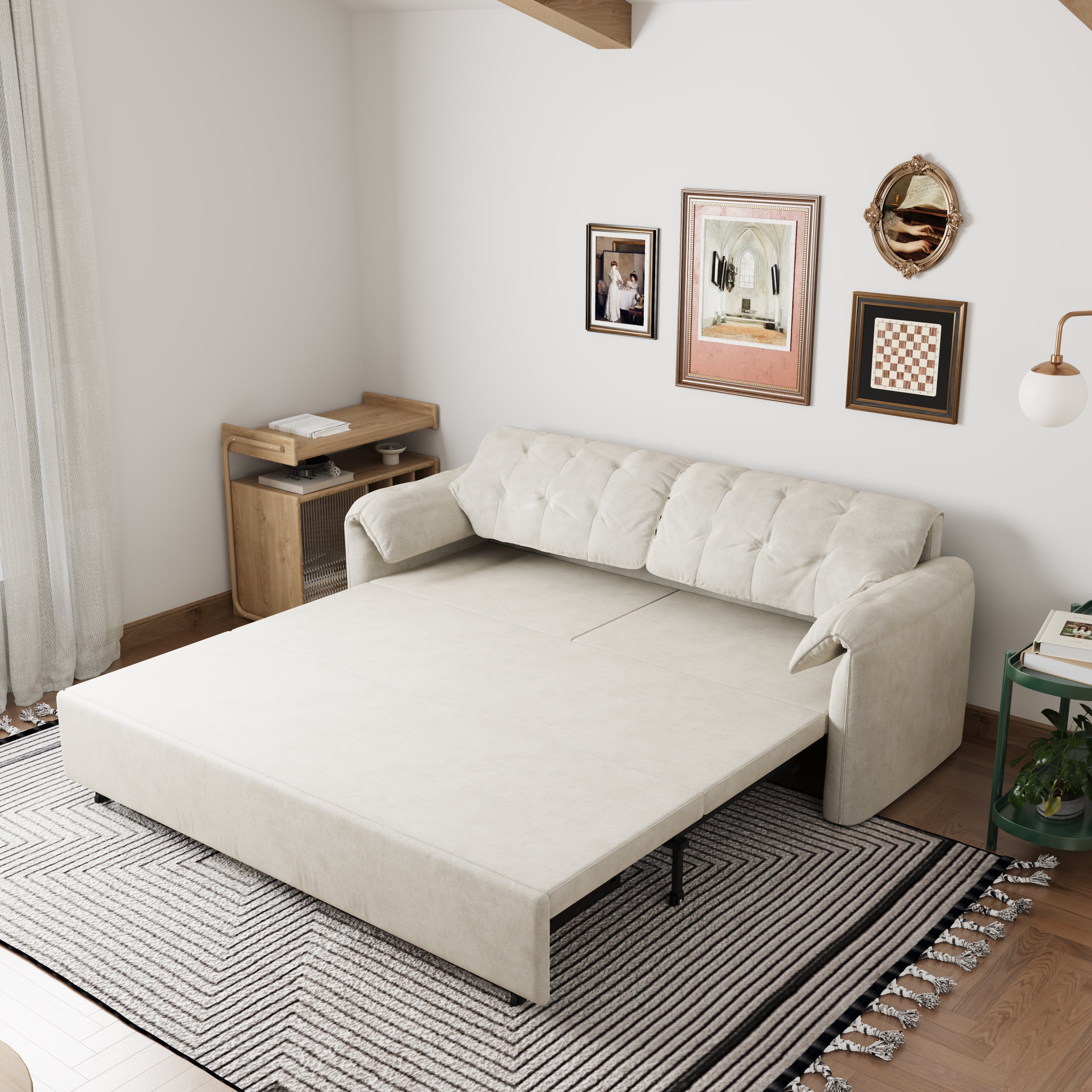 Cottonfy Cloud Elephant Ears Folding Corner Sofa Bed with Storage Cottonfy UK 