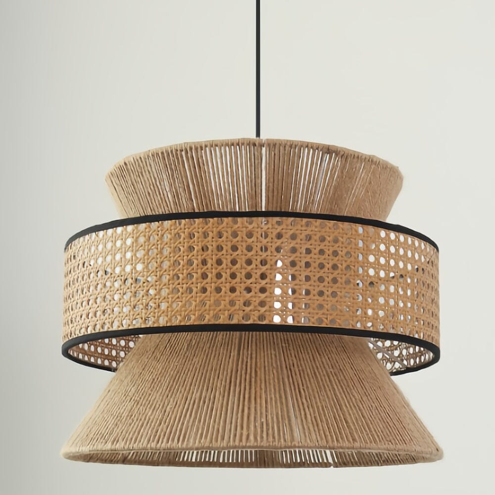 ‍Lightsin Vintage Countryside Style Hemp Rope Pendant Lights (100% off) Lightsin UK D40 cm 