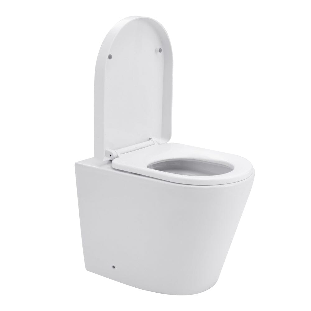55cm D Wall Mounted Elongated Toilet Living and Home