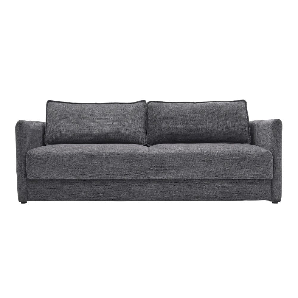 Grey 3-Seater Sleeper Sofa Bed polyester/corduroy Living and Home 