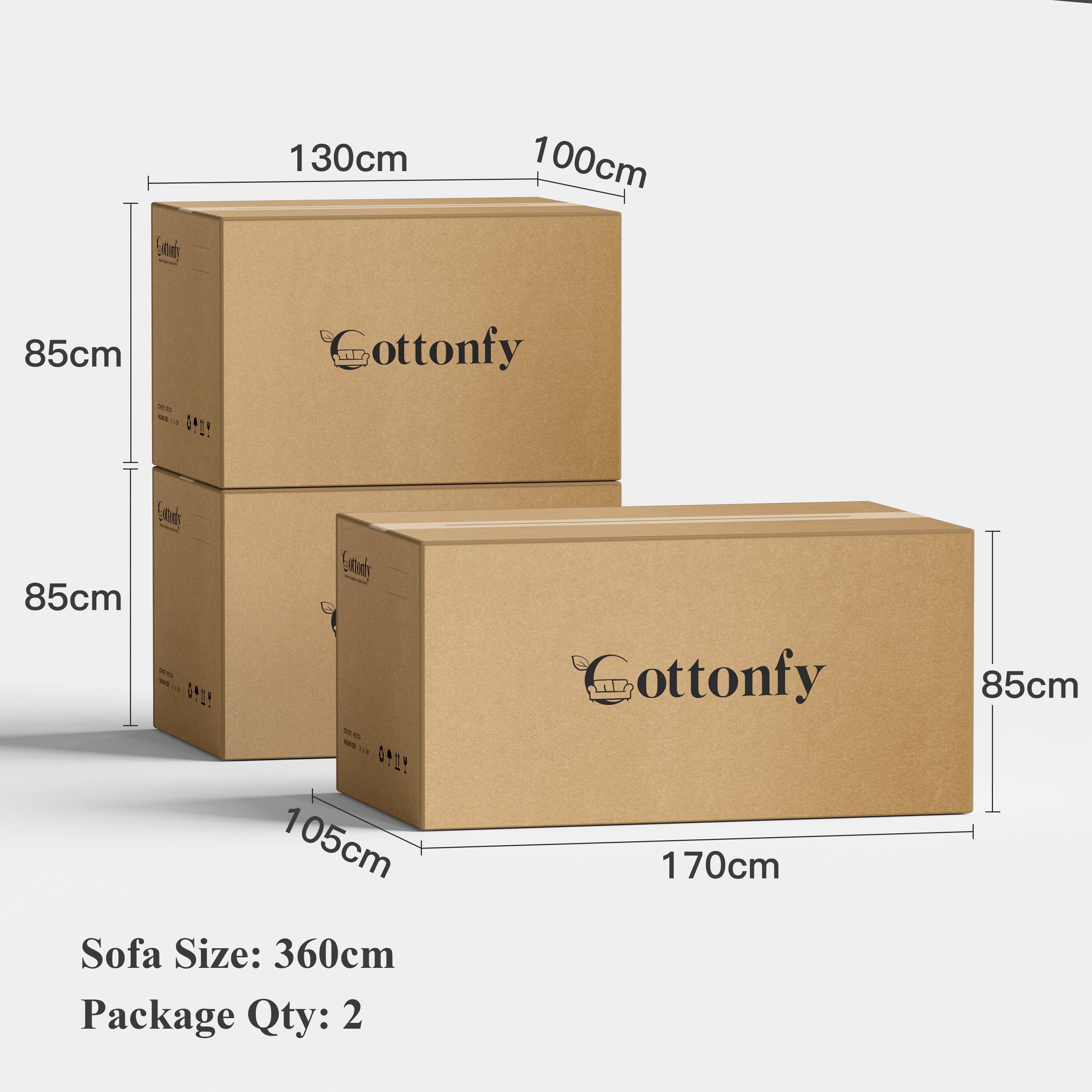 Cottonfy Cat-Scratch Resistant Fabric Elephant Ears Style Corner Sofa Cottonfy UK 