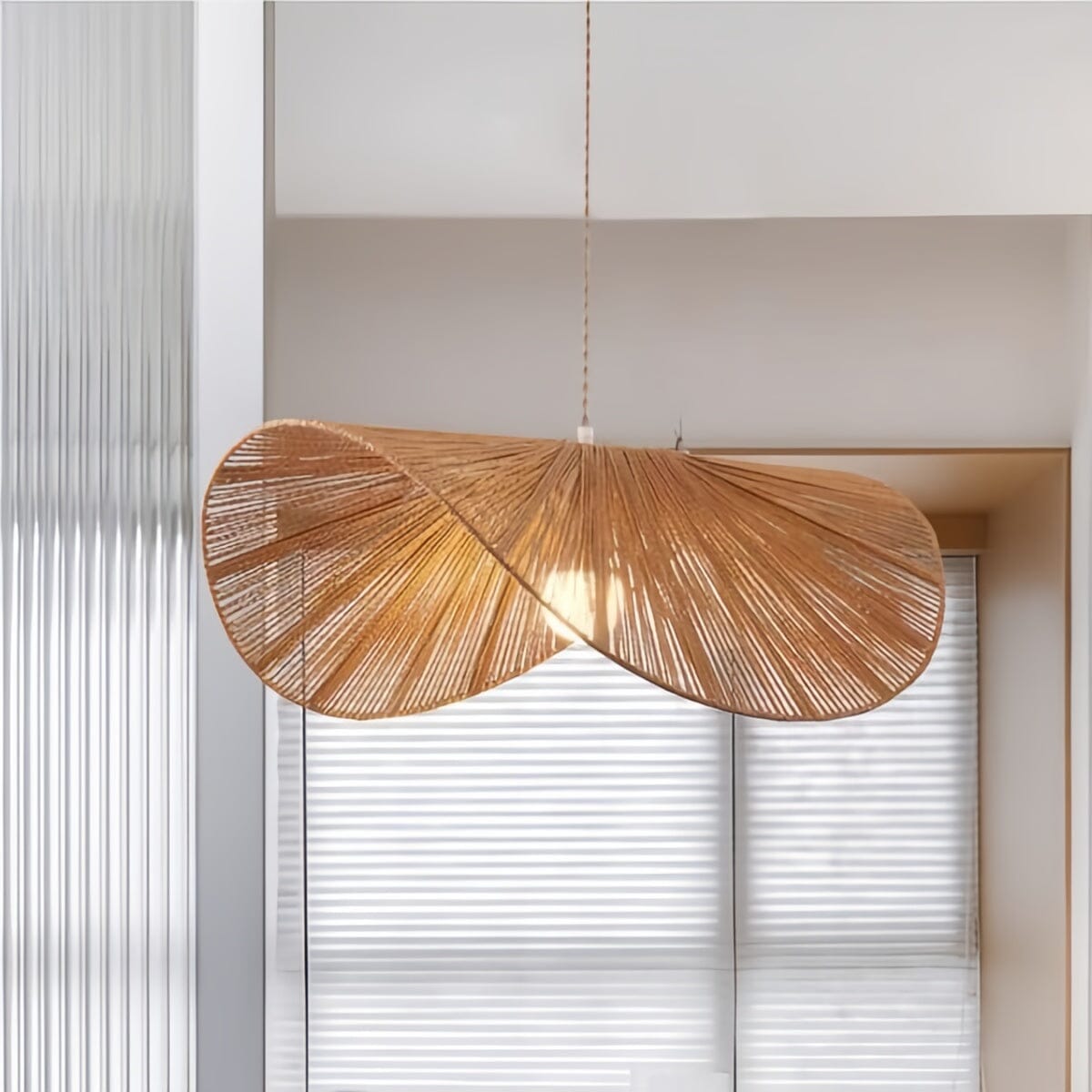 Lightsin Vintage Simple Creative Handwoven Hemp Rope Pendant Light Fixture Lightsin UK 