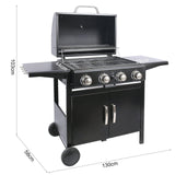 3/4/5-Burner Outdoor Gas Burner with Side Burner Gas Gill Living and Home 