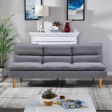 182cm Grey Fabric 3 Seater Sofa Bed Sleeper Sofa Beds Living and Home 