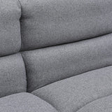 182cm Grey Fabric 3 Seater Sofa Bed Sleeper Sofa Beds Living and Home 