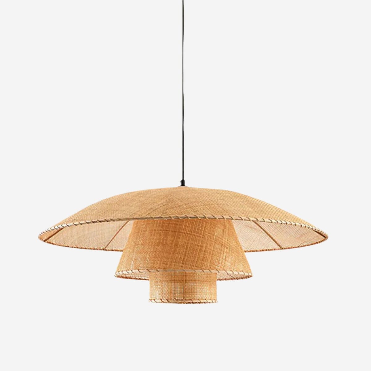 Exquisite Natural Rattan LED Pendant Light Fixture in Multiple Sizes Lightsin UK 