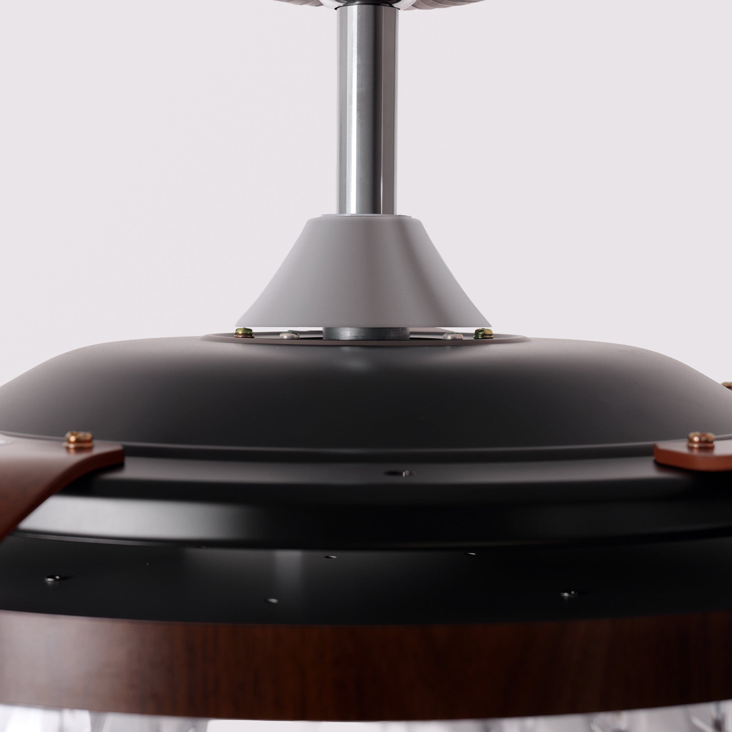 Walnut 48 Inch Reversible LED Ceiling Fan Light with Remote Lightsin UK 