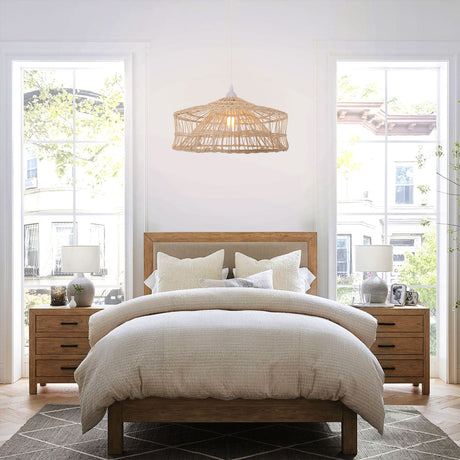 Lightsin NestLine Handwoven Shallow Pendant Lamp Lightsin UK 