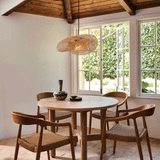 Lightsin Natural Handmade Eco-Friendly Bamboo Pendant Light for Dining Room Lightsin UK 