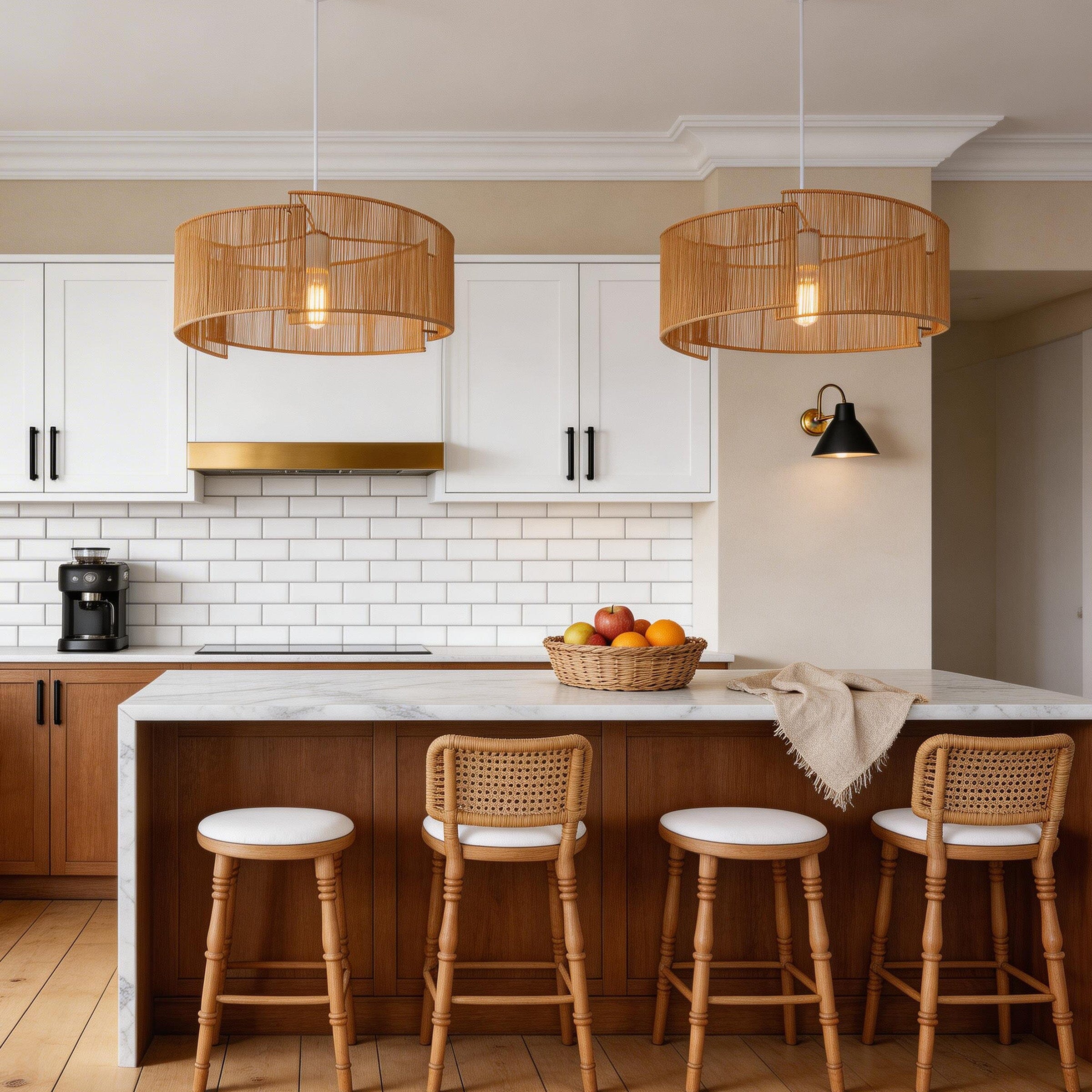 Lightsin Twist Handwoven Paper Rope Pendant Light for Cozy Living Spaces Lightsin UK 