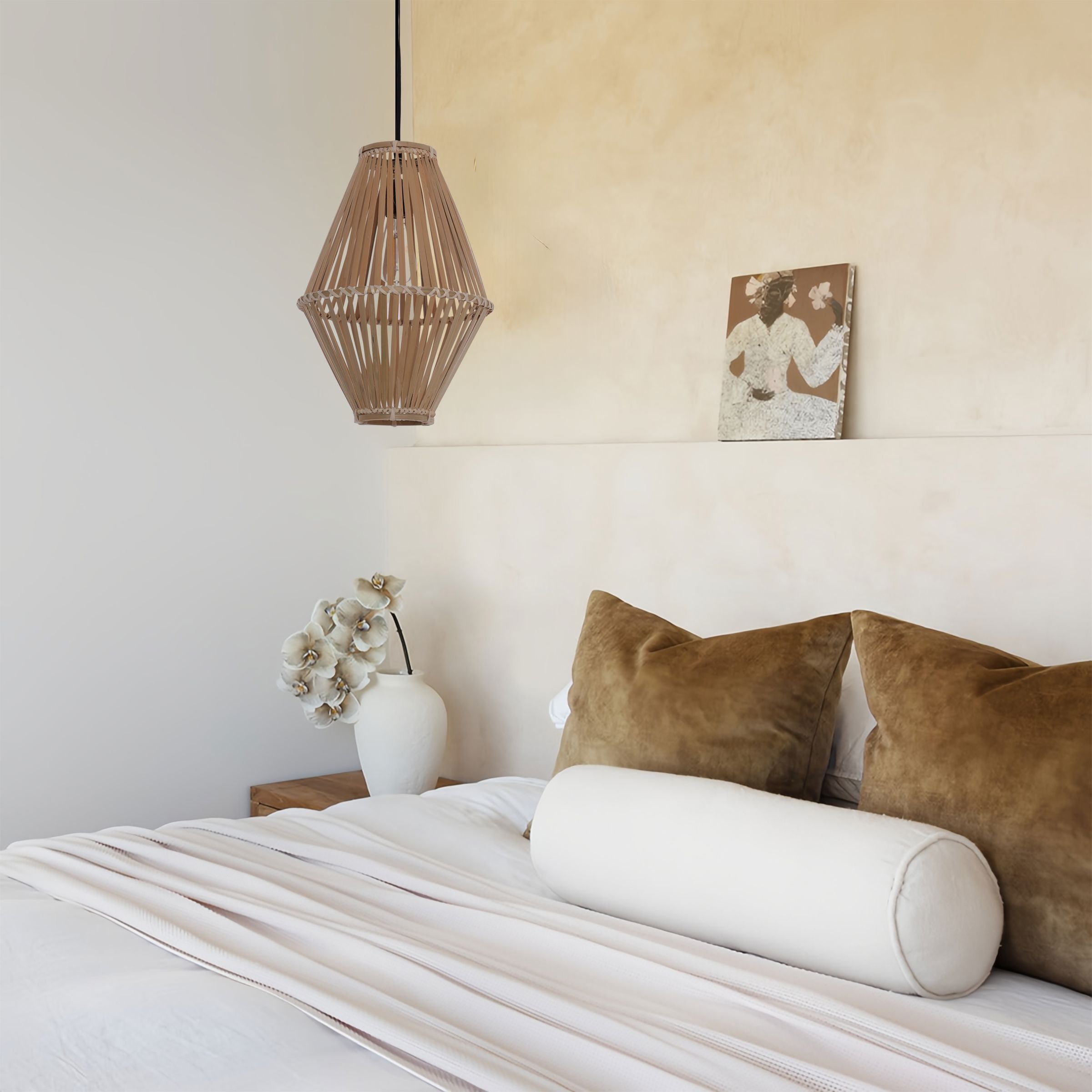 Lightsin Sustainable Geometric Bamboo Pendant Light Lightsin UK 
