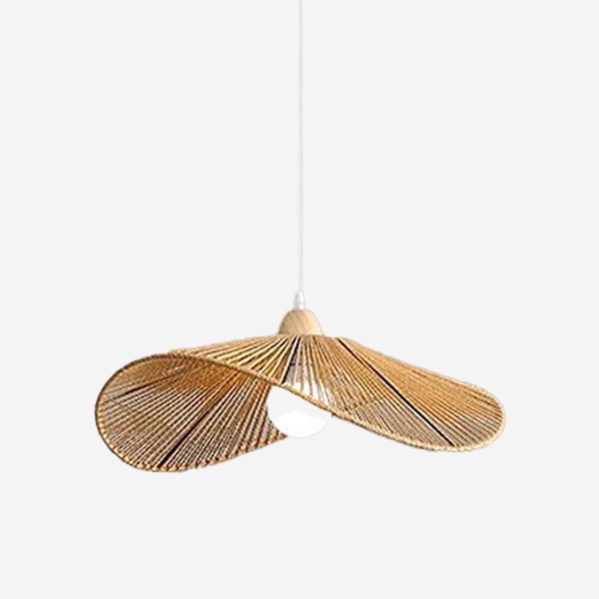 ‍Natural Woven Simple Vintage Straw Hat Pendant Lights (100% off) Lightsin UK 