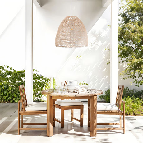 Lightsin TerraBell Dome Shaped Rattan Hanging Light Lightsin UK 