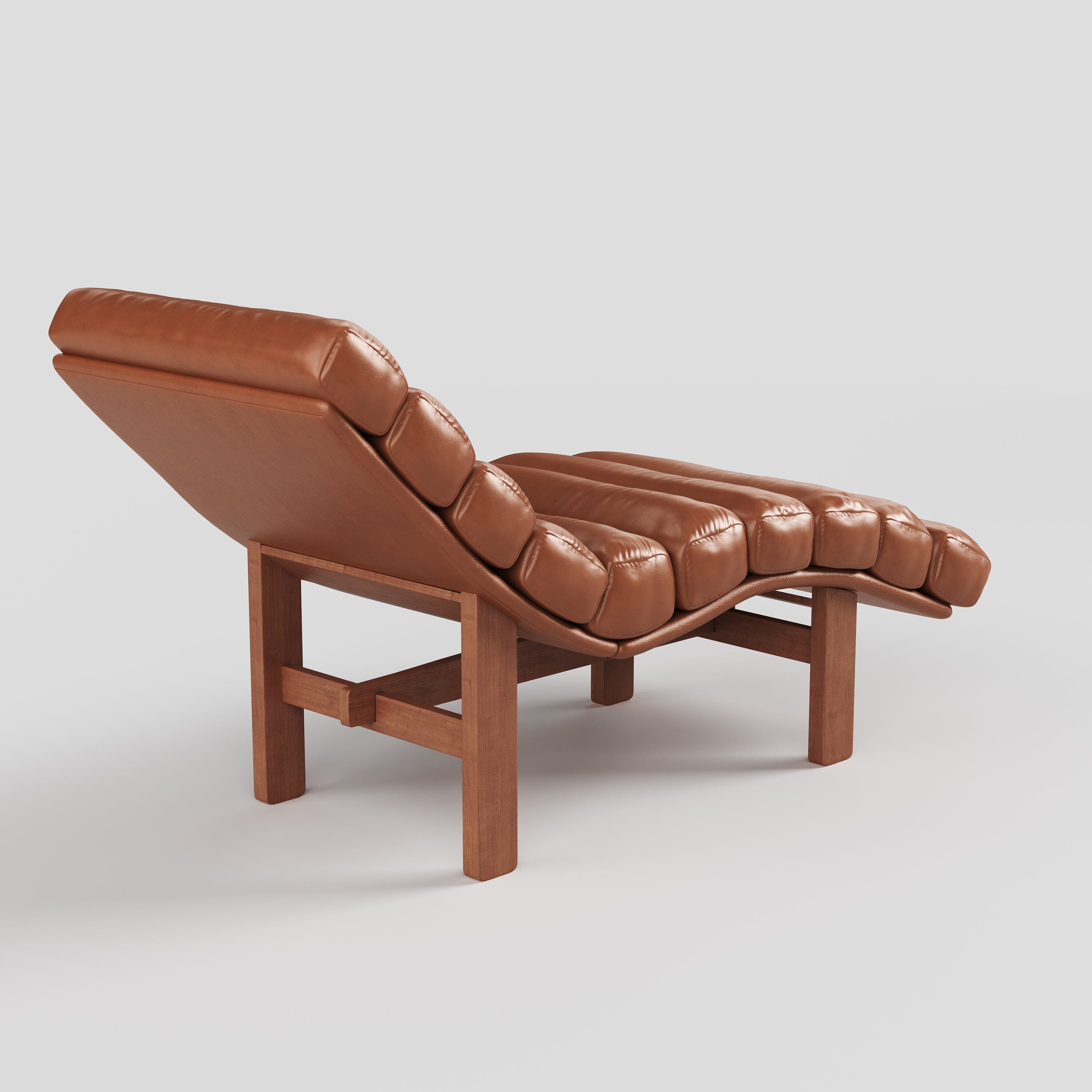 Cottonfy Modern Ergonomic Corduroy Chaise Lounge with Natural Wooden Frame Living and Home 