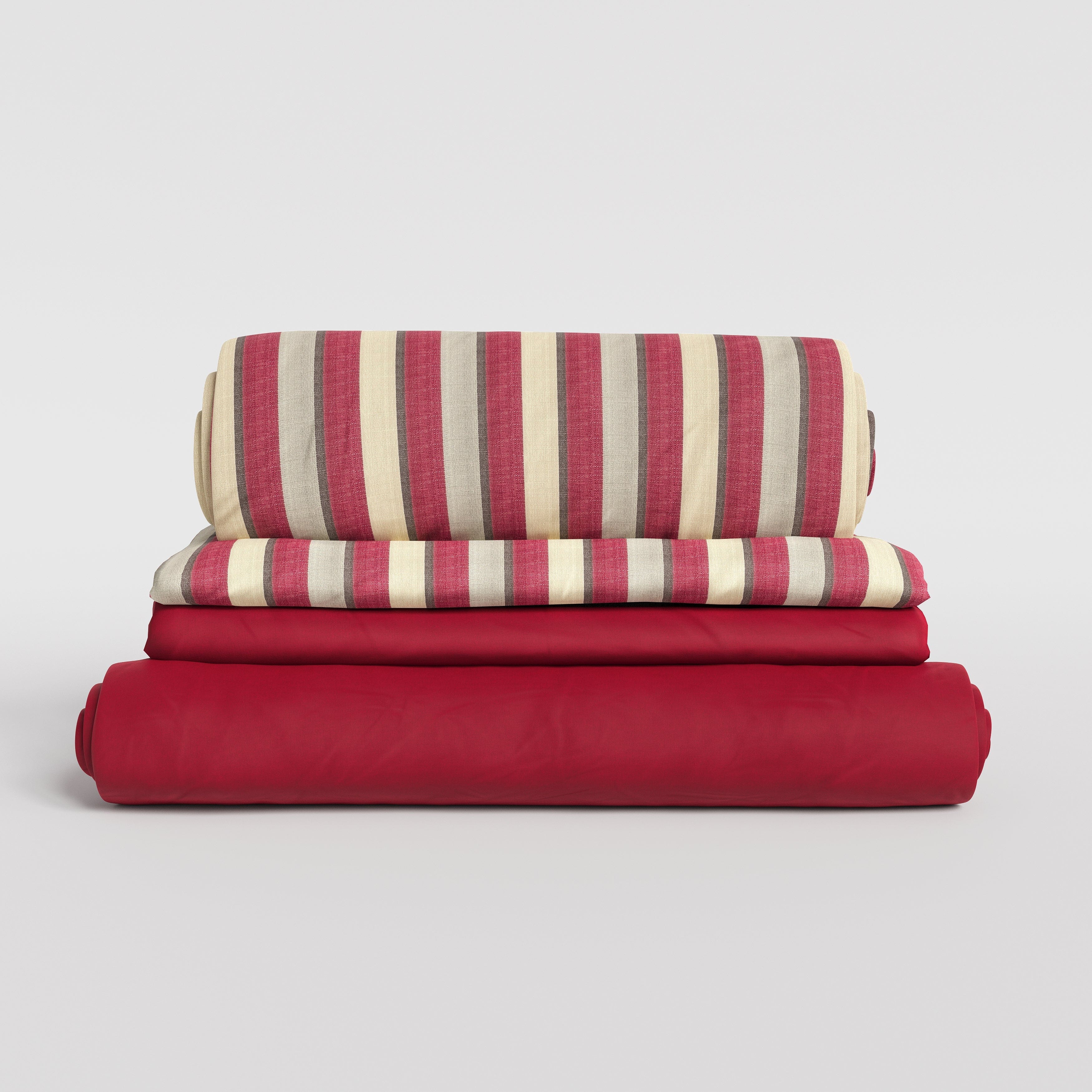 ‍Tailored sofa cover for the Cottonfy Country Check Sofa (100% off) Cottonfy UK Red Cotton Linen 
