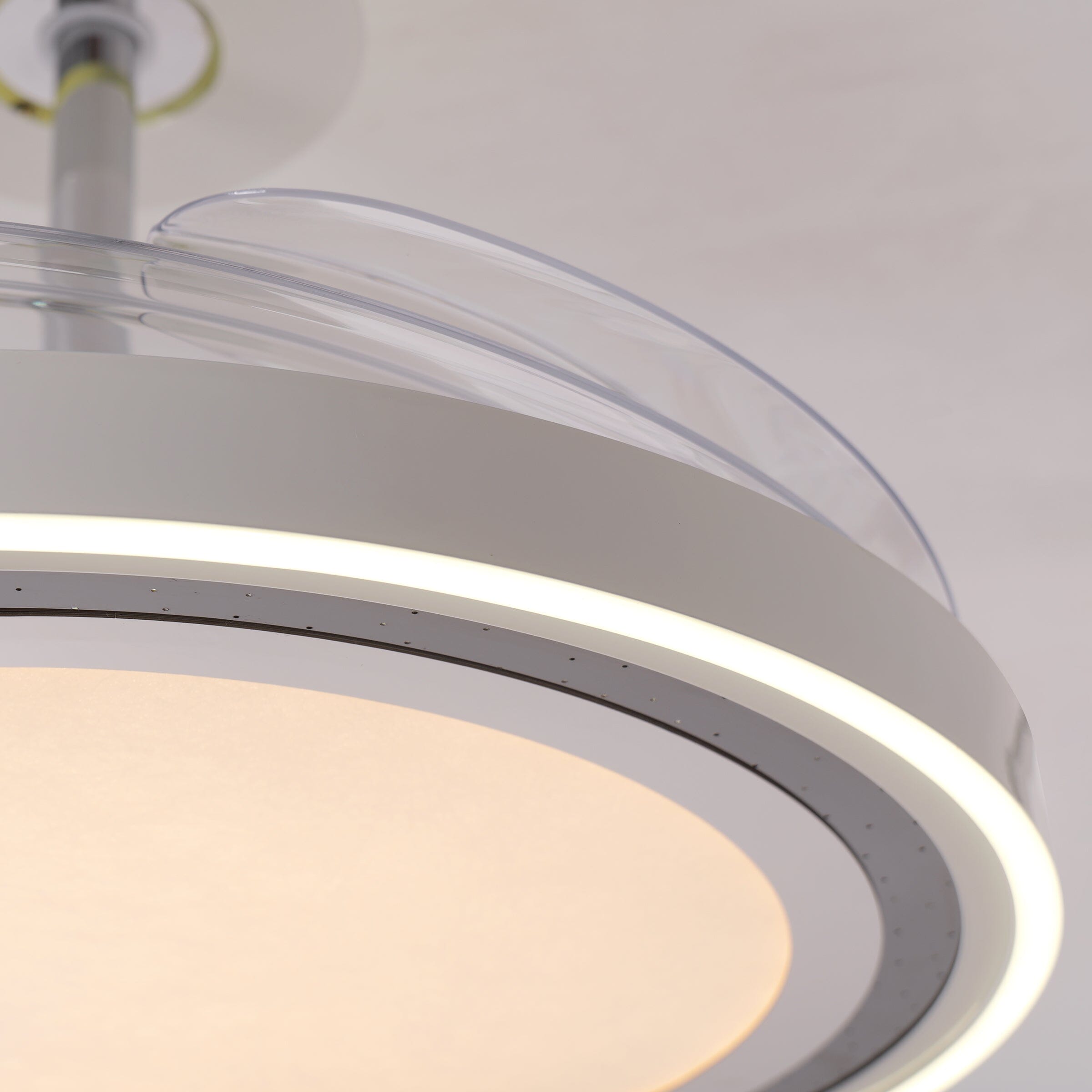 White 48 Inch Reversible LED Ceiling Fan Light with Remote Lightsin UK 
