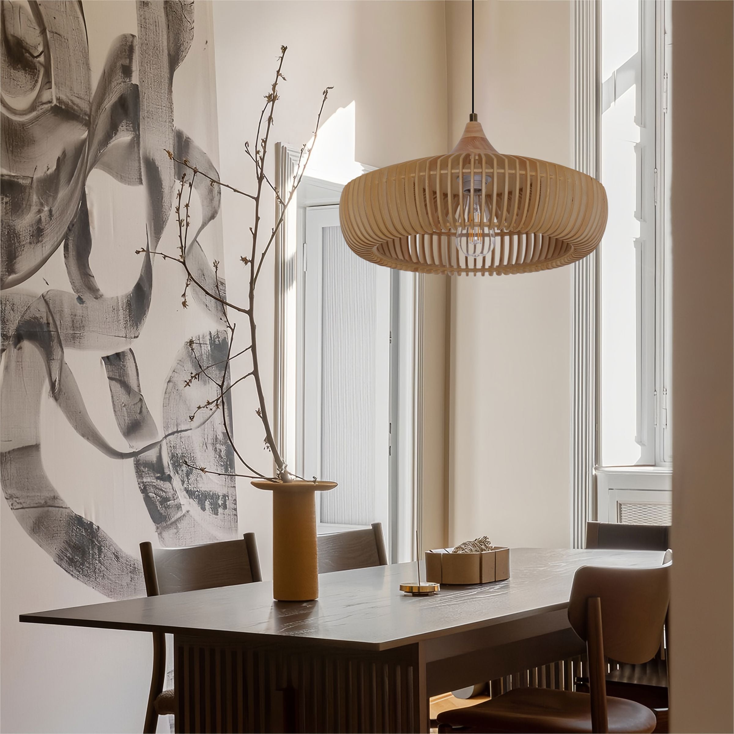 Lightsin Handcrafted Wooden Kitchen Pendant Light Fixtures Lightsin UK 