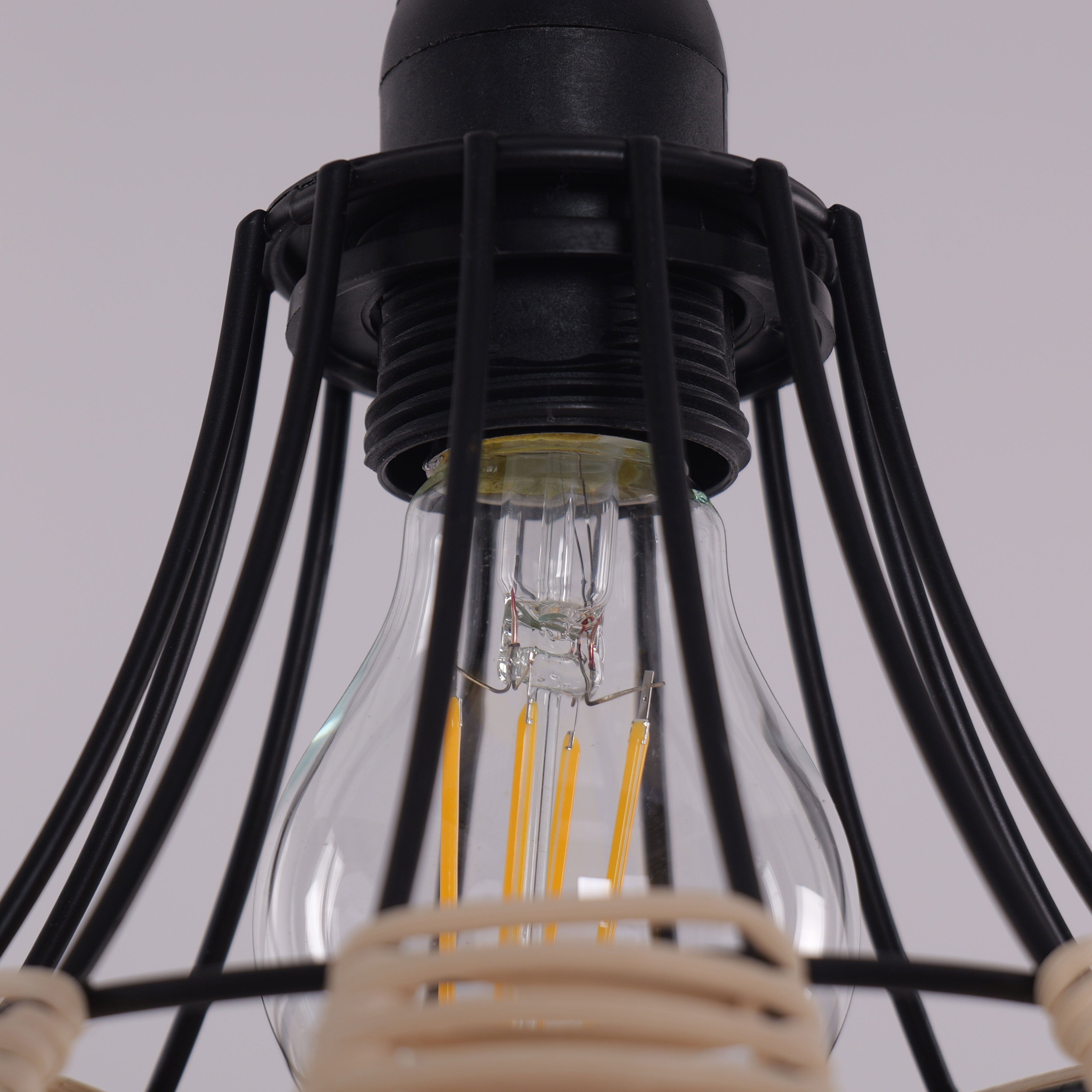 Lightsin Basketweave Rattan Pendant Light for Cozy Earthy Elegance Lightsin UK 