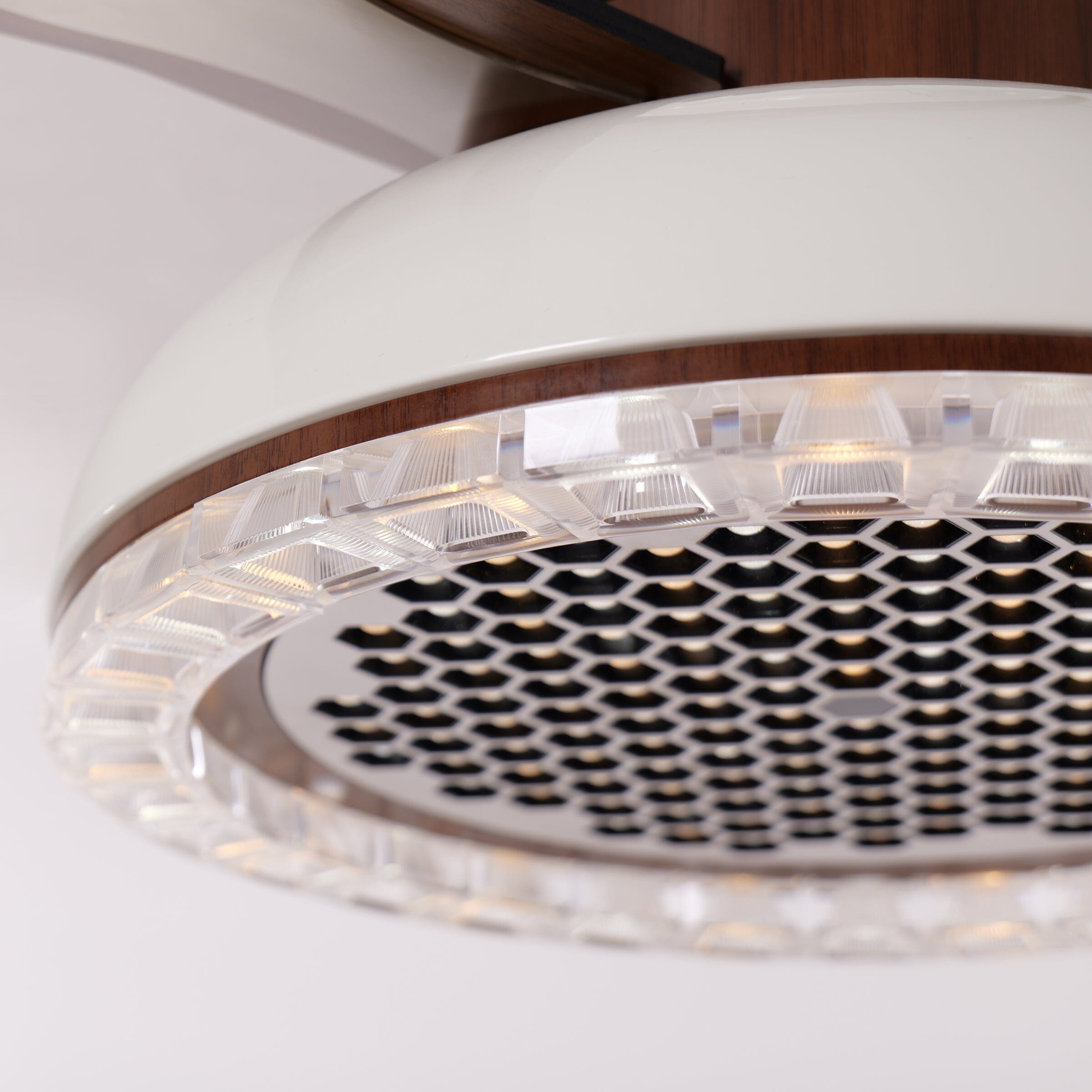 Walnut 36 Inch Reversible LED Ceiling Fan Light with Remote Lightsin UK 