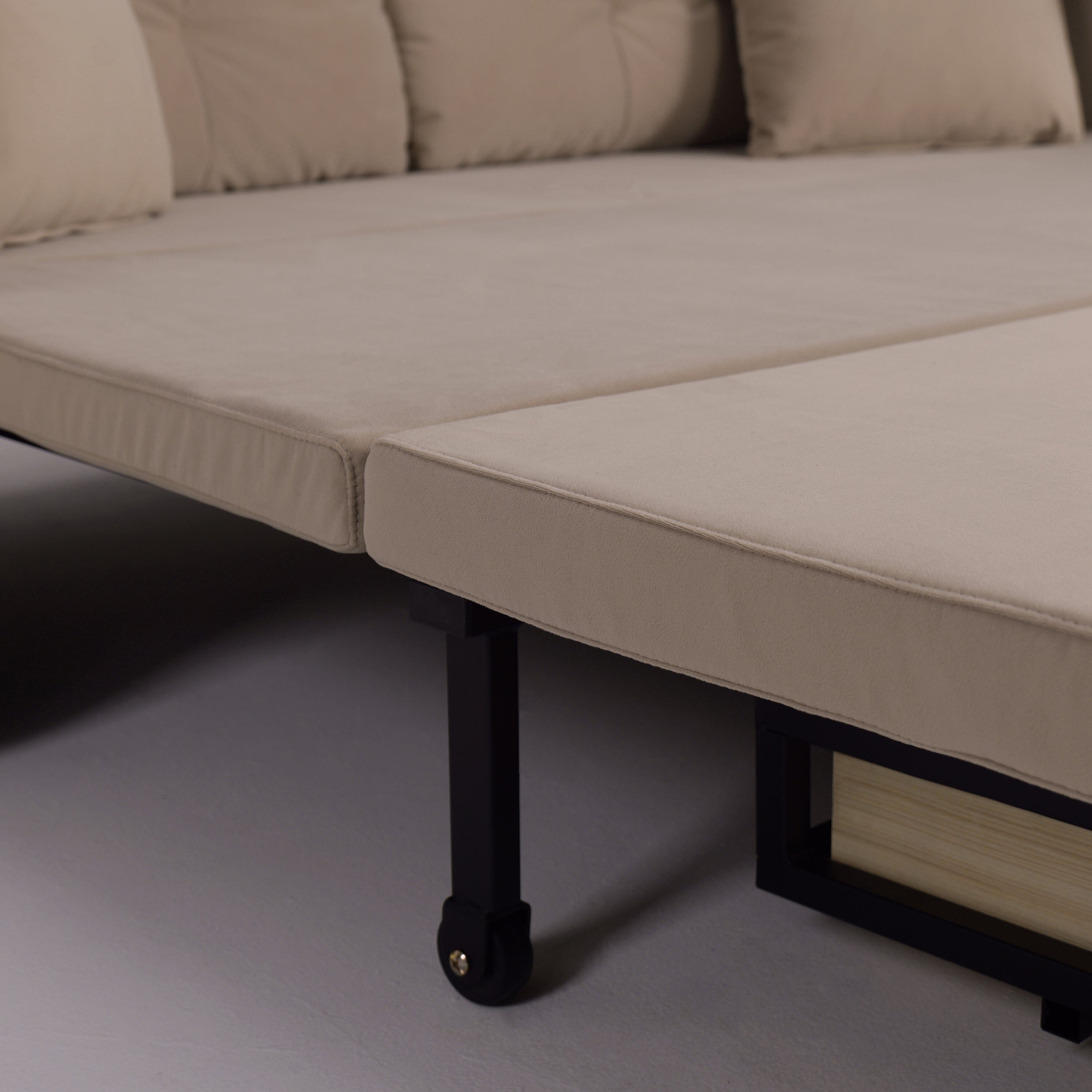 Cottonfy Multifunctional Sleeper 3 Seater Sofa Bed with Storage Space Cottonfy UK 