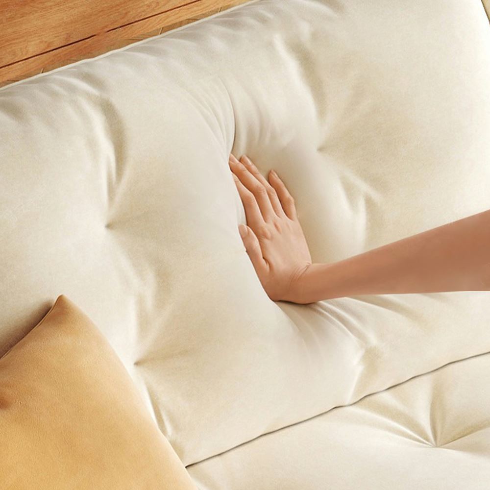 Cottonfy Solid Wood Folding Sofa Bed with Sleeper Chaise Cottonfy UK 