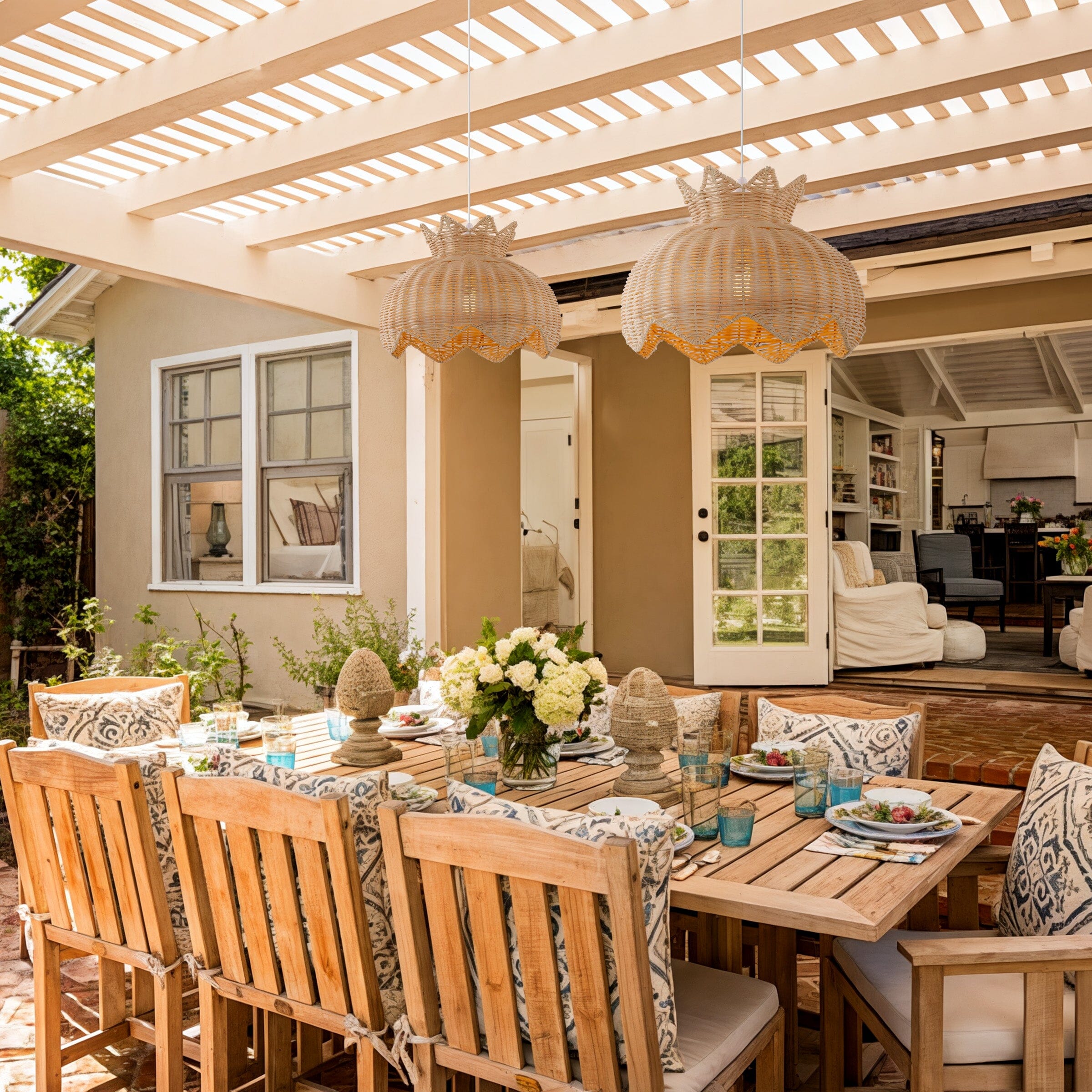 Lightsin Handwoven Paper Rope Pendant Light for a Natural & Cozy Ambiance Lightsin UK 