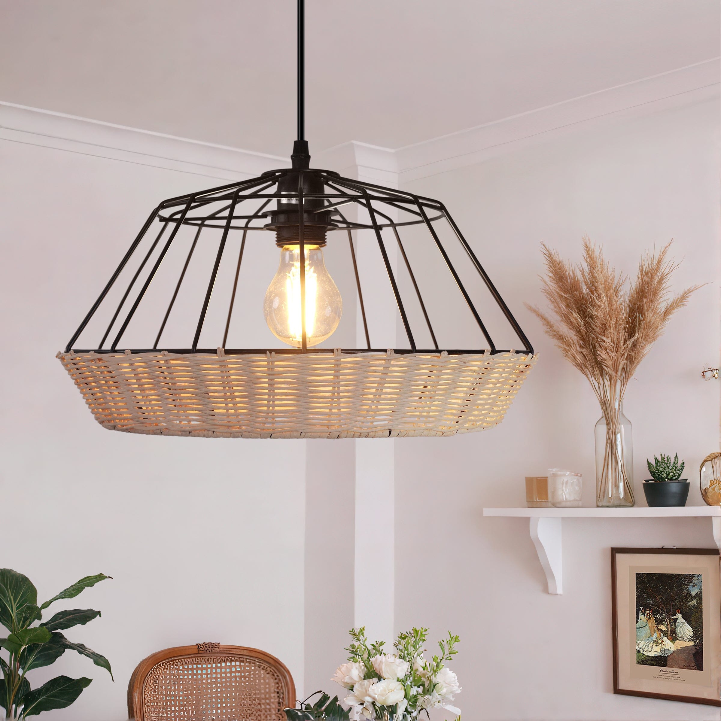 Lightsin Geometric Bamboo Pendant Light for a Touch of Natural Modernity Lightsin UK 