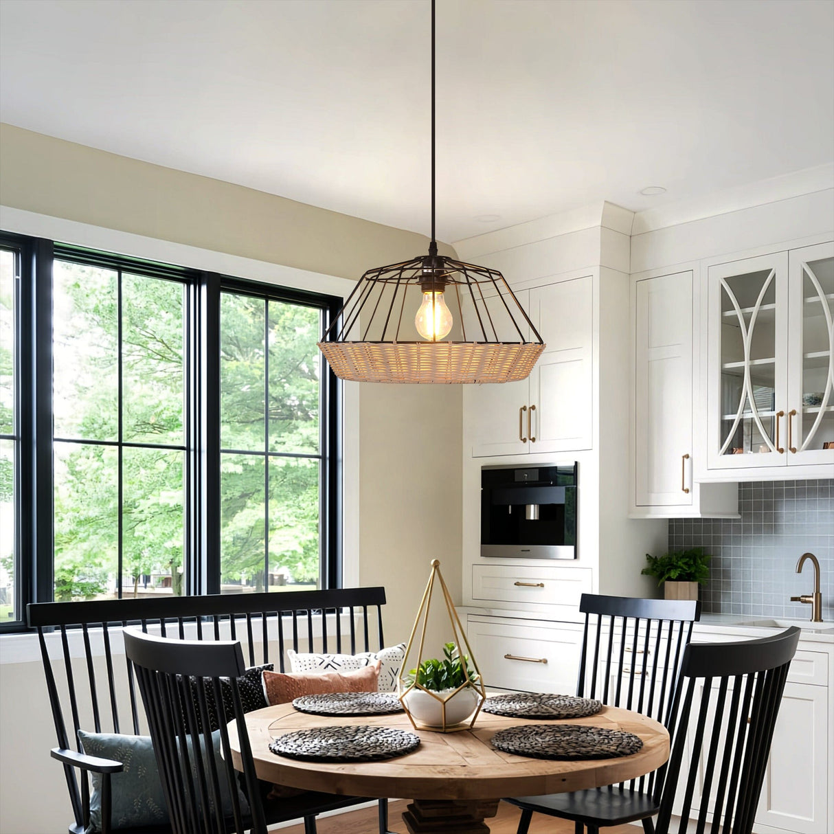 Lightsin Geometric Bamboo Pendant Light for a Touch of Natural Modernity Lightsin UK 