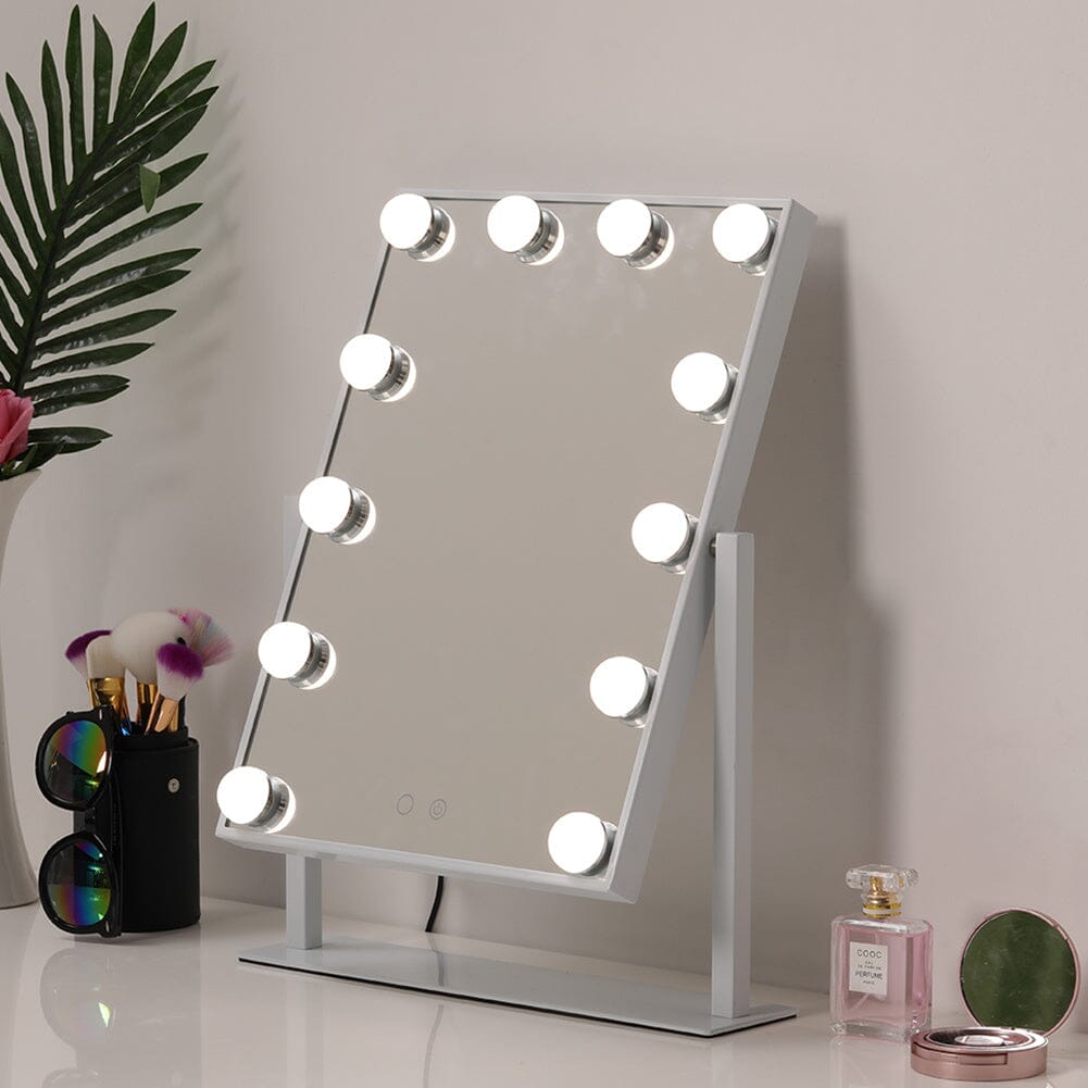 Adjustable Large Rectangular Lighted Makeup Mirror Living and Home 