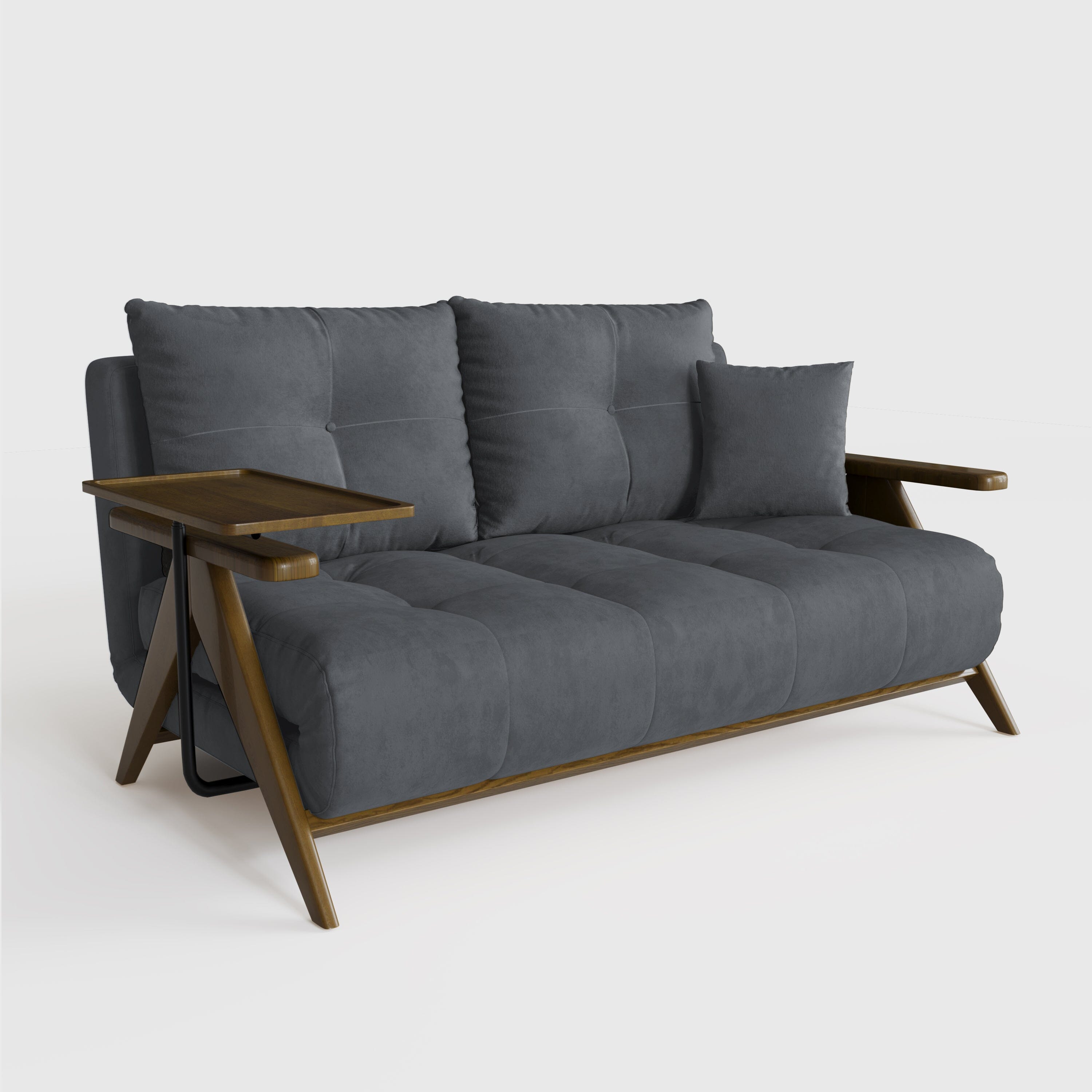 Cottonfy Foldable Matte Fabric Solid Wood 3 Mode Sofa Bed Cottonfy UK 