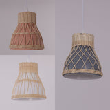 Lightsin Modern Rattan Pendant Light Available in Grey, Pink, and White Lightsin UK 