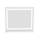 Contemporary Rectangle Vanity Mirror with LED Lights Living and Home 