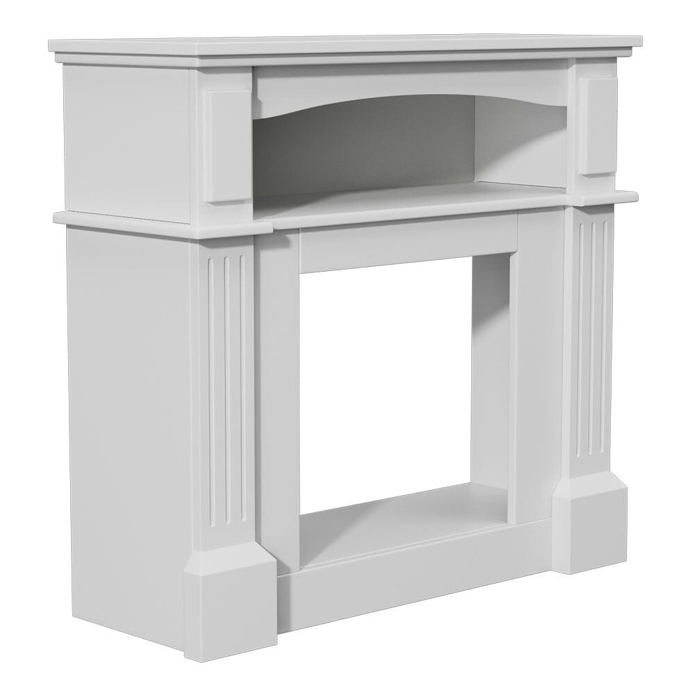Wood Grain Fireplace Cabinet with 18inch Electric Fire | Touchscreen-enabled & remote-controlled Living and Home 