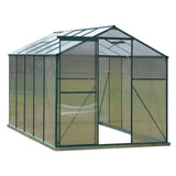 Livingandhome Large Aluminium Hobby Greenhouse and Window Opening Living and Home 