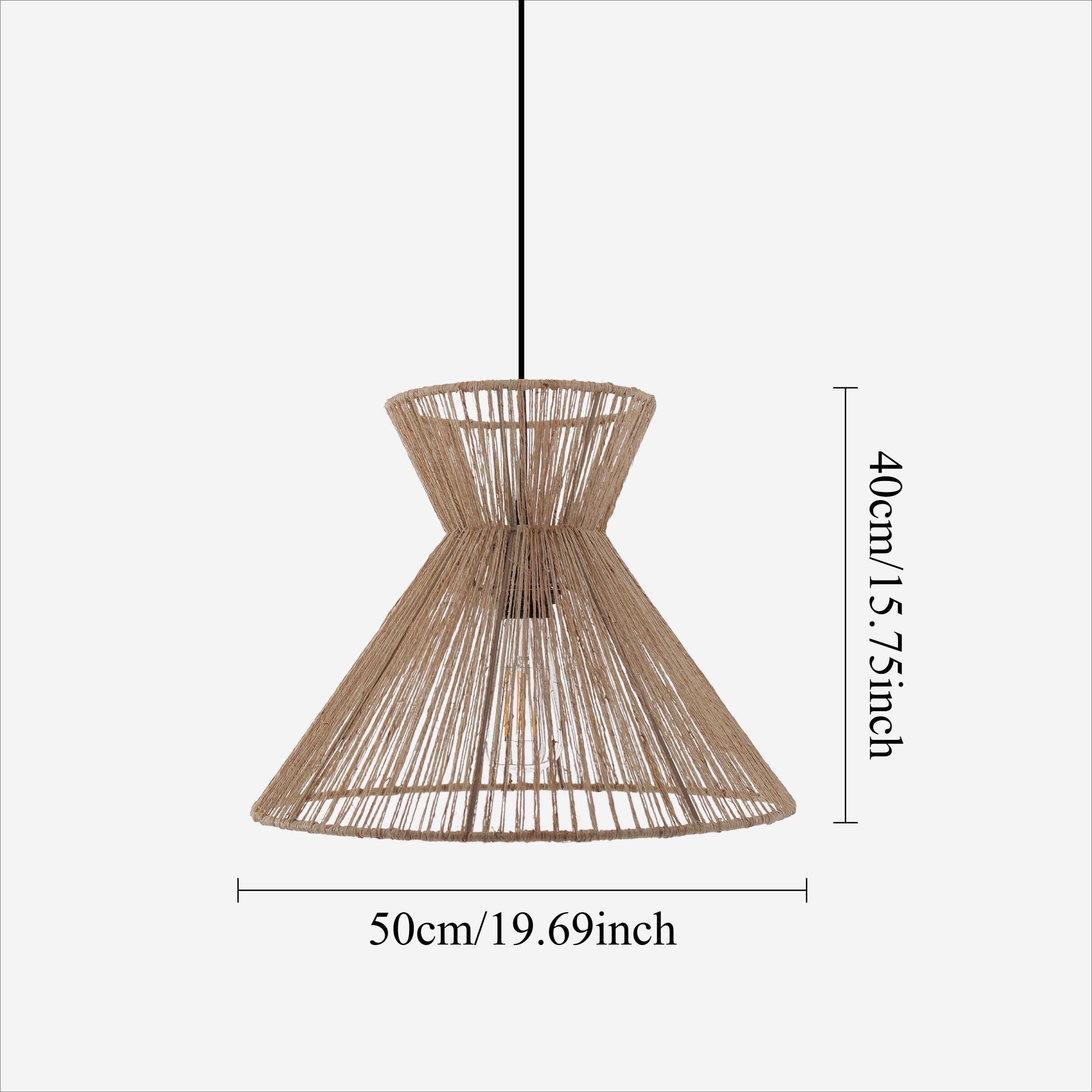 Lightsin Handcrafted Paper Rope Pendant Light for Cozy Living Spaces Lightsin UK 
