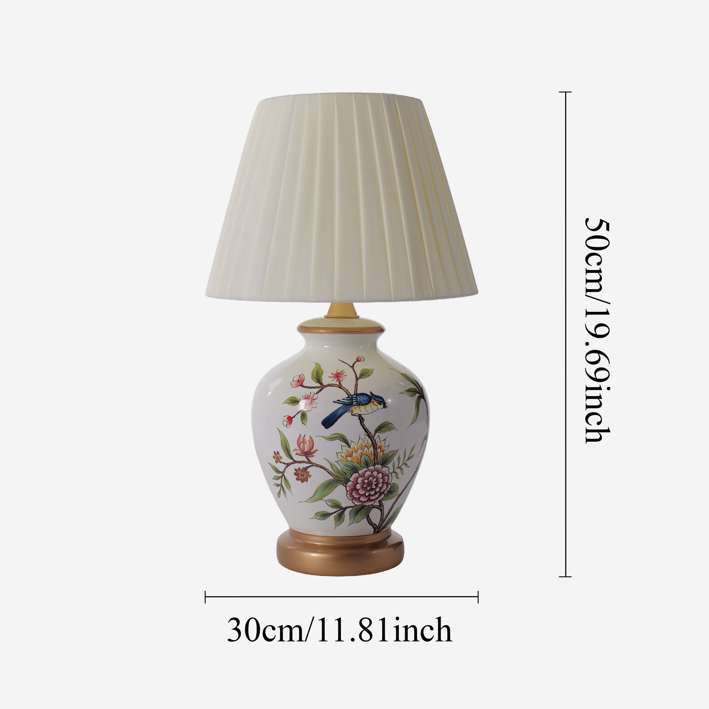 Lightsin Chinoiserie Hand-Painted Ceramic Table Lamp Collection Lightsin UK 