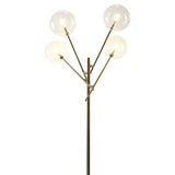 155cm H Gold Foot Switch 4 Light Tree Floor Lamp Floor Lamps Living and Home 