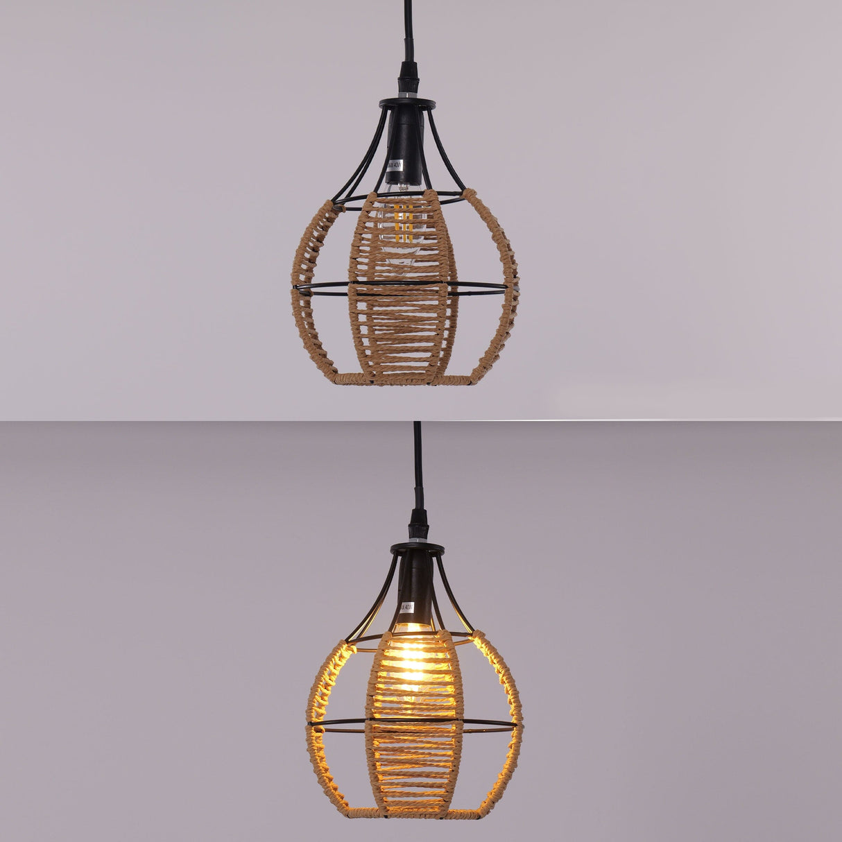 Lightsin Woven Paper Rope Pendant Light for Cozy Elegance and Timeless Charm Lightsin UK 