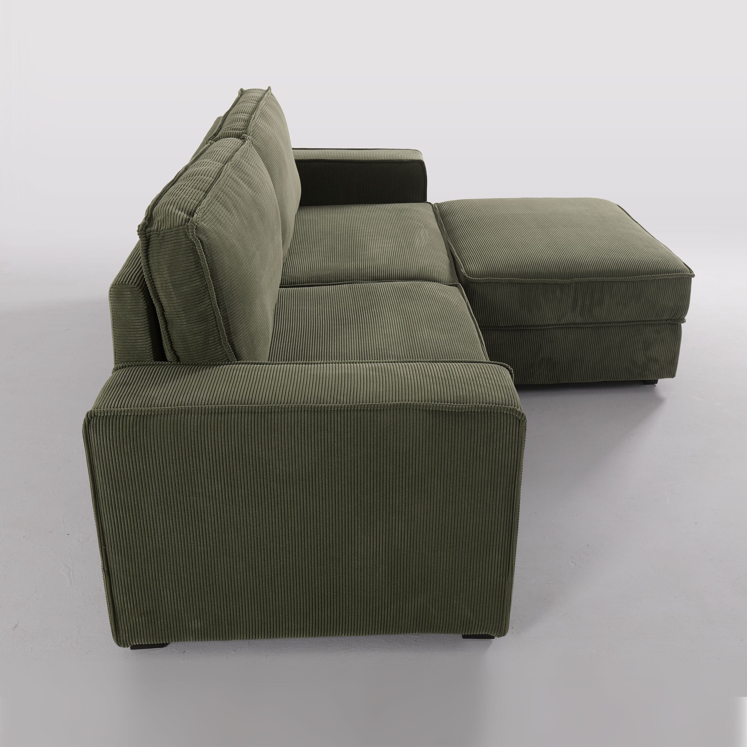 Comfort Sofa and Ottoman Set with Footstool Plastic Legs 2 Seater Sofas Living and Home 