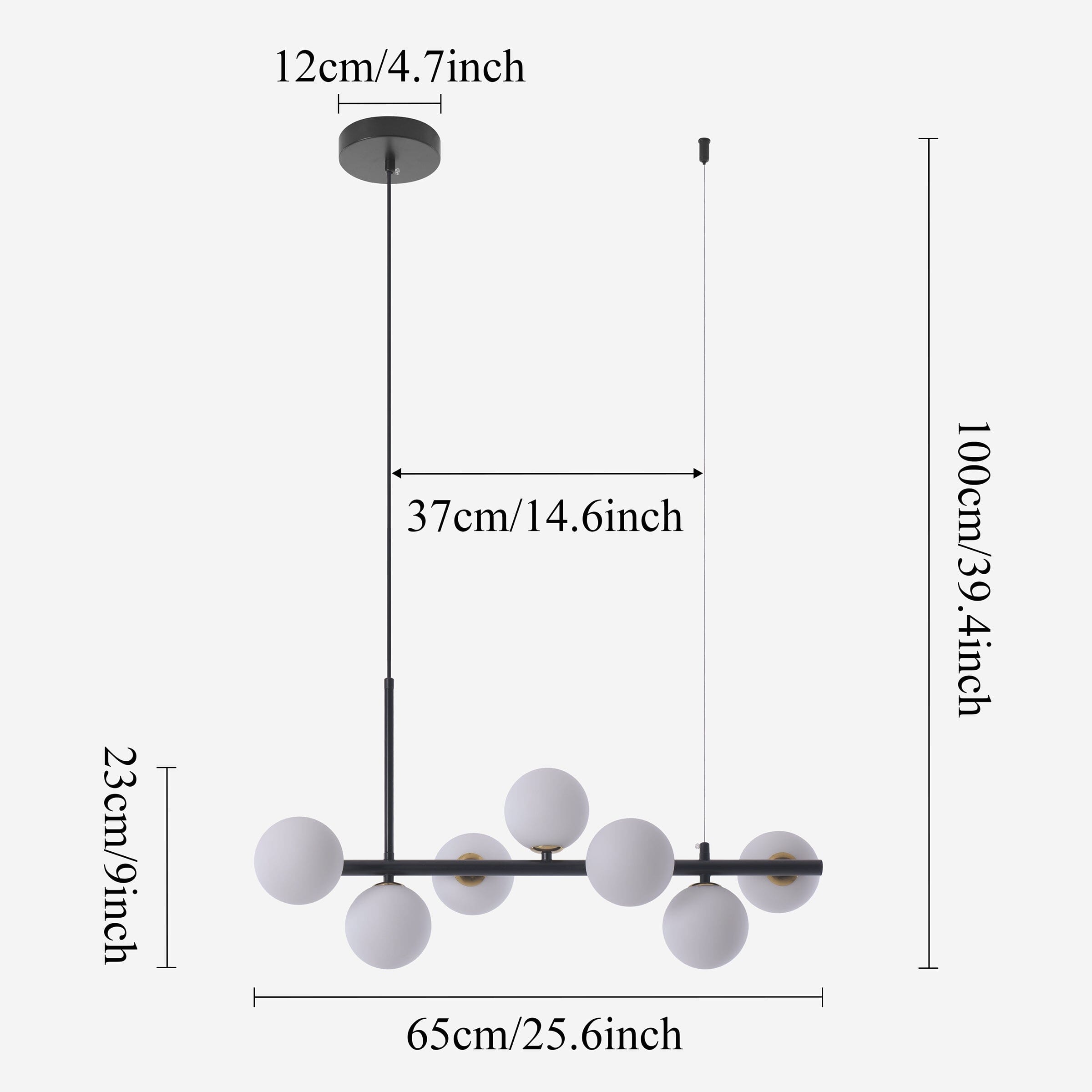 Lightsin Cumulus - Modern Metal Chandelier with LED White Shade Lightsin UK 