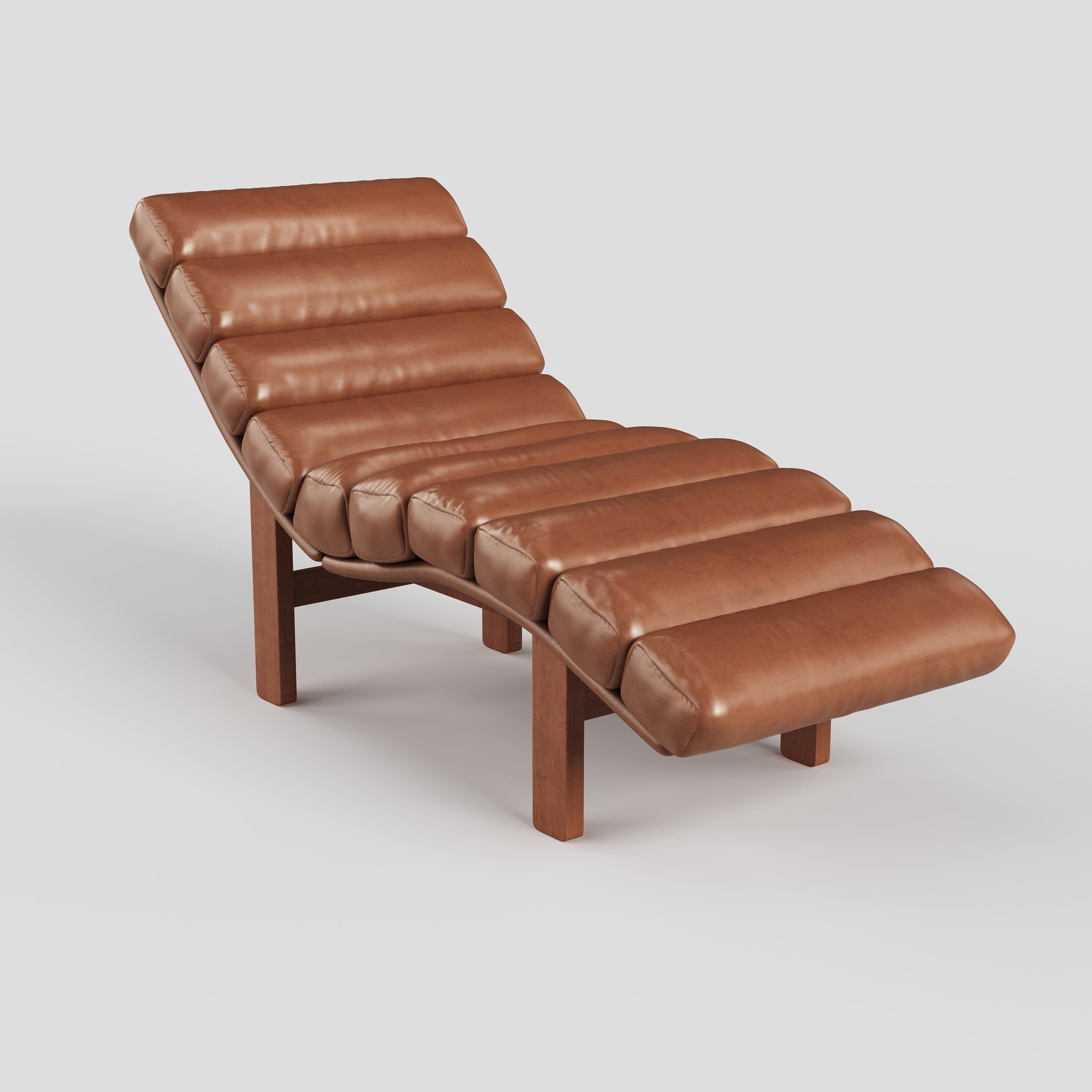 Cottonfy Modern Ergonomic Corduroy Chaise Lounge with Natural Wooden Frame Living and Home 