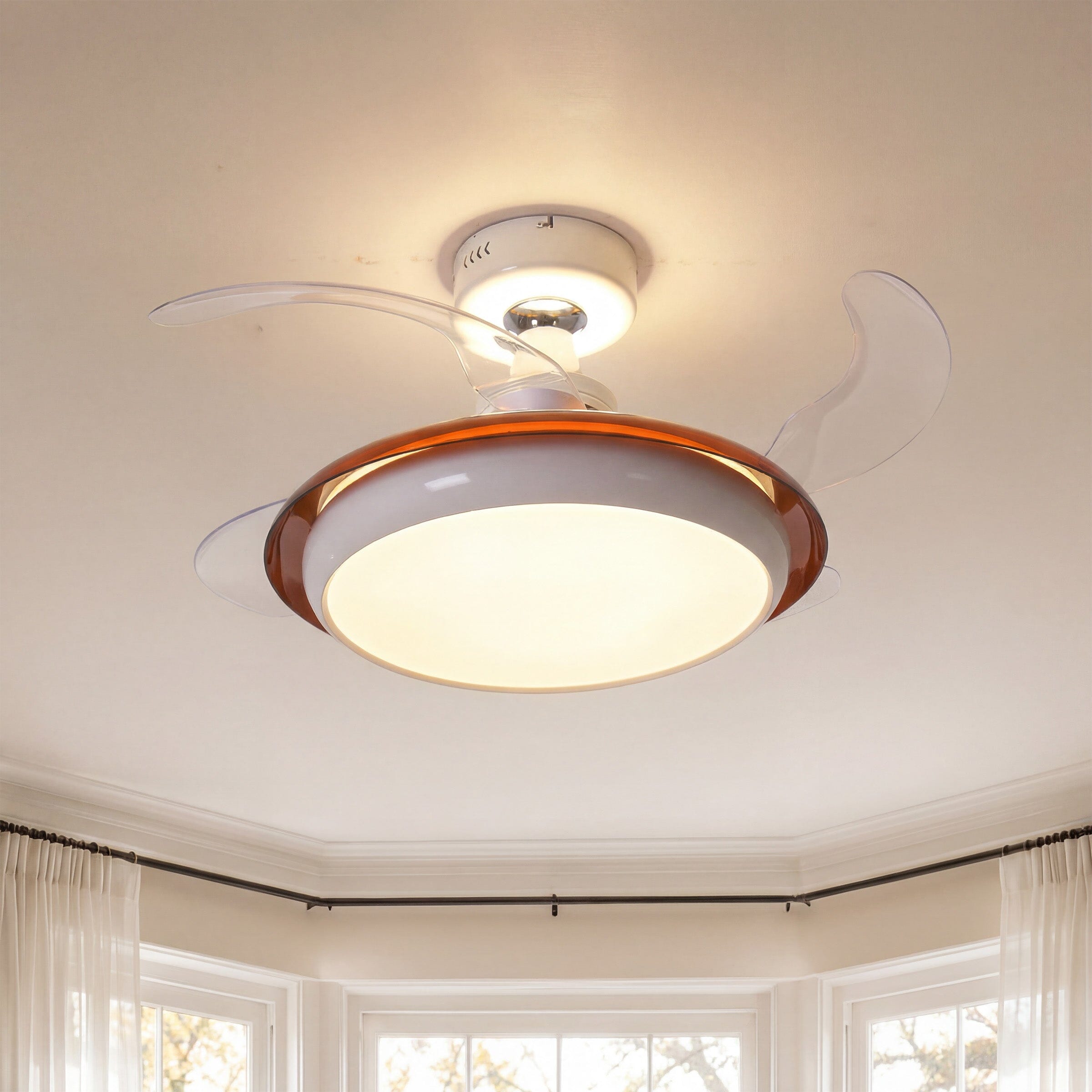 Reversible LED Ceiling Fan Light with Remote Lightsin UK 