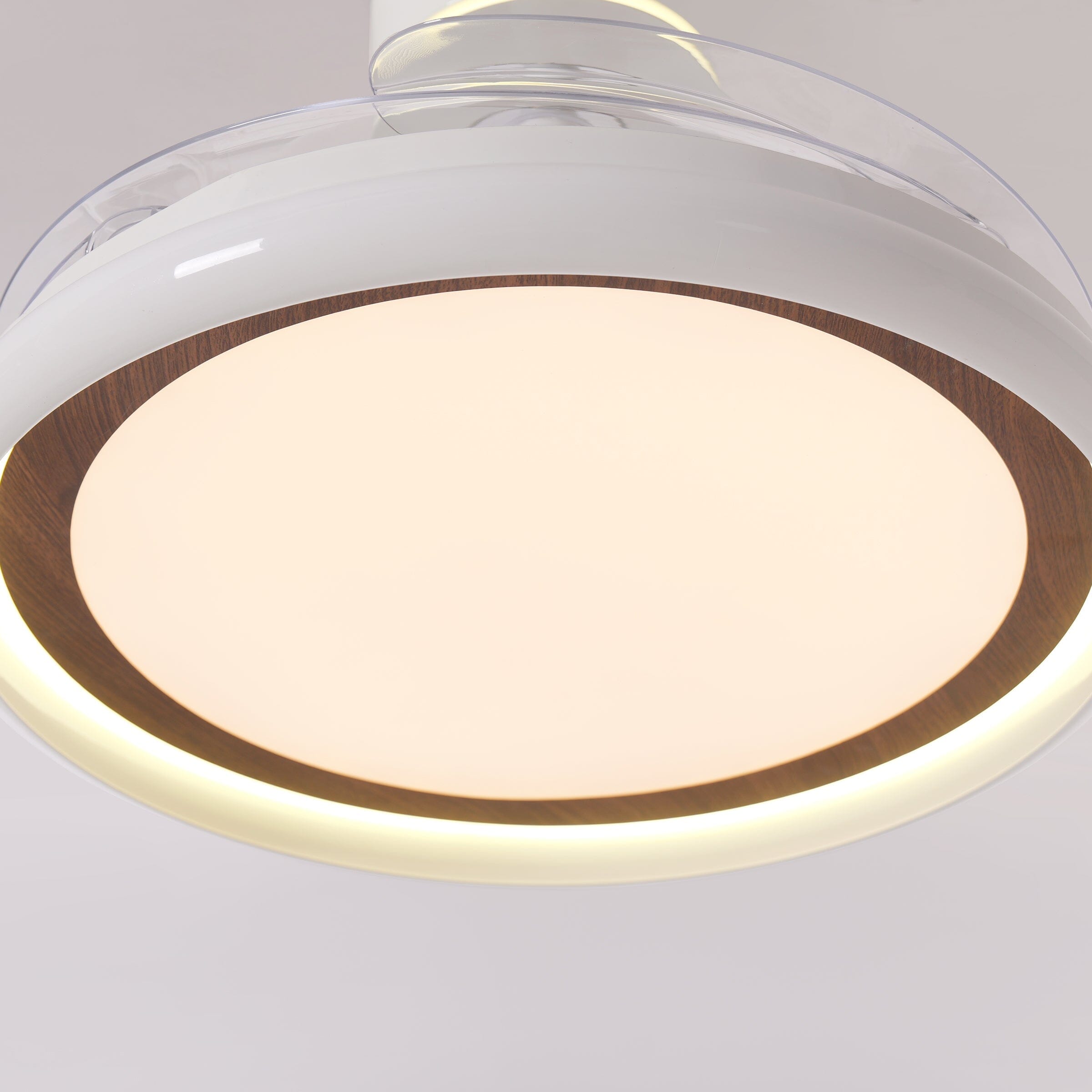 White 48 Inch Reversible LED Ceiling Fan Light with Remote Lightsin UK 