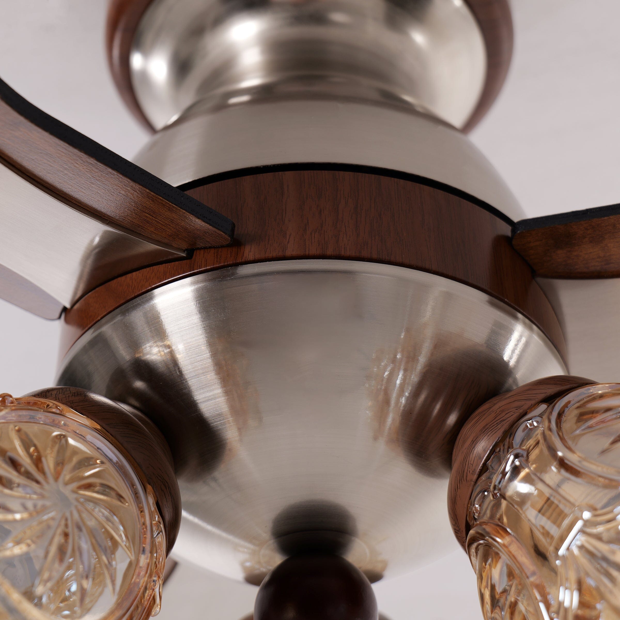 Walnut 36 Inch Reversible LED Ceiling Fan Light with Remote Lightsin UK 